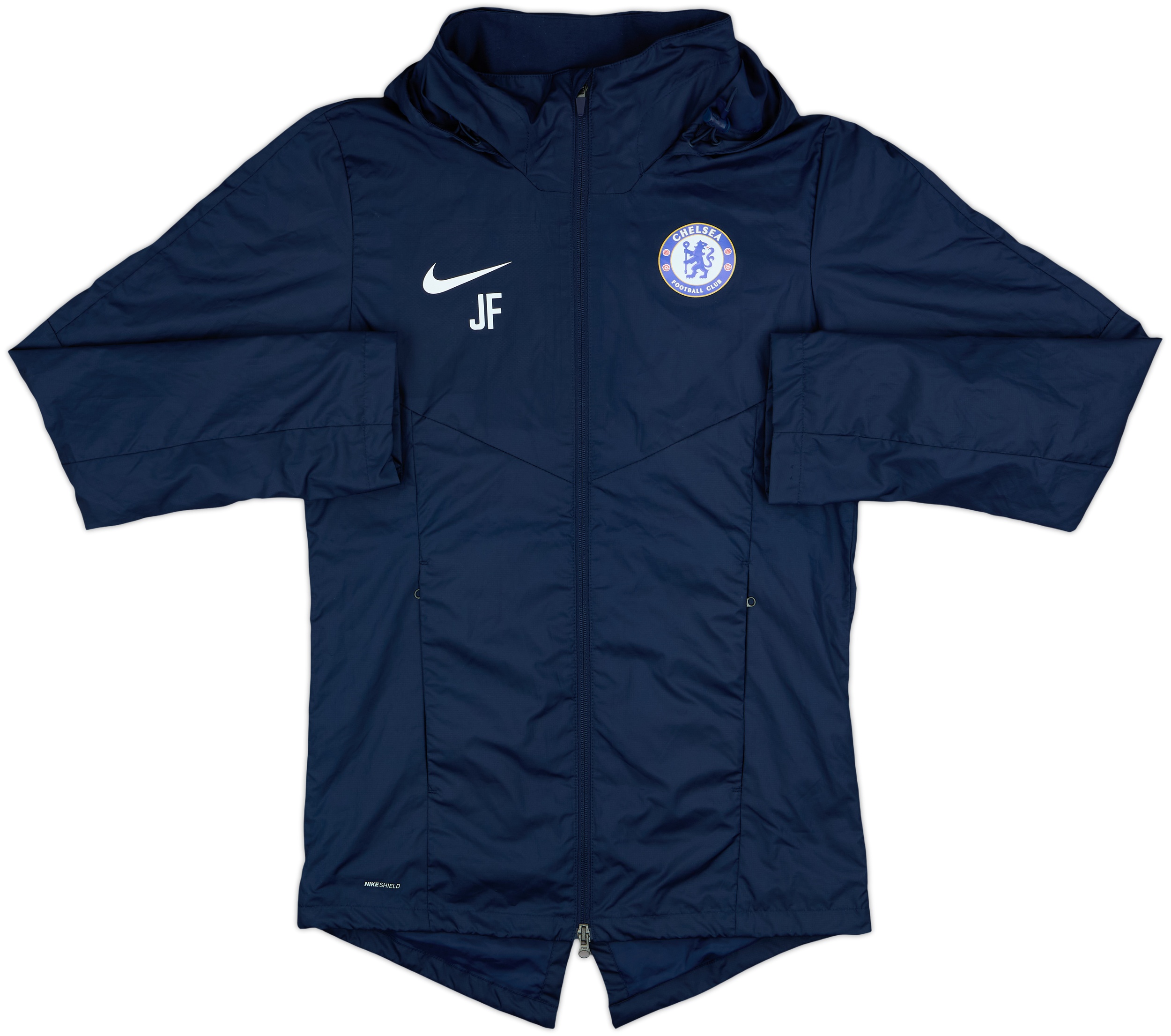 2018-19 Chelsea Staff Issue Nike Hooded Rain Jacket JF - 10/10 - (S)