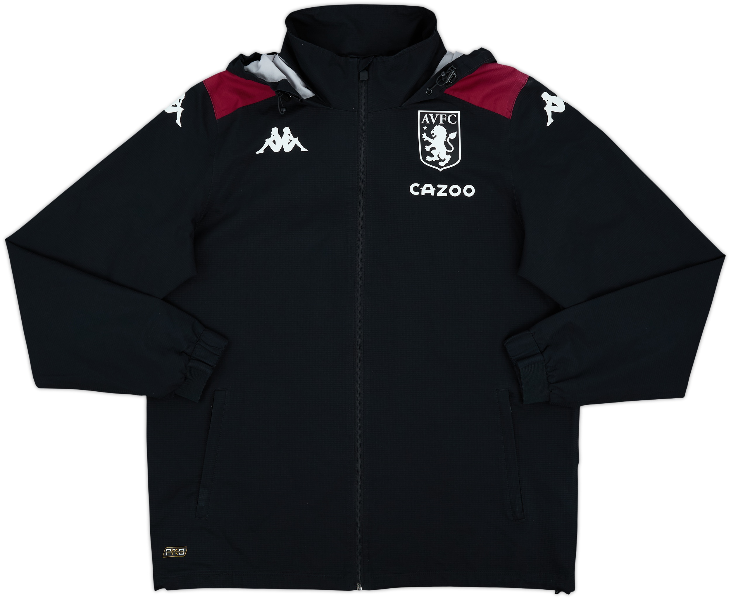 2020-21 Aston Villa Kappa Hooded Rain Jacket - 7/10 - (XL)