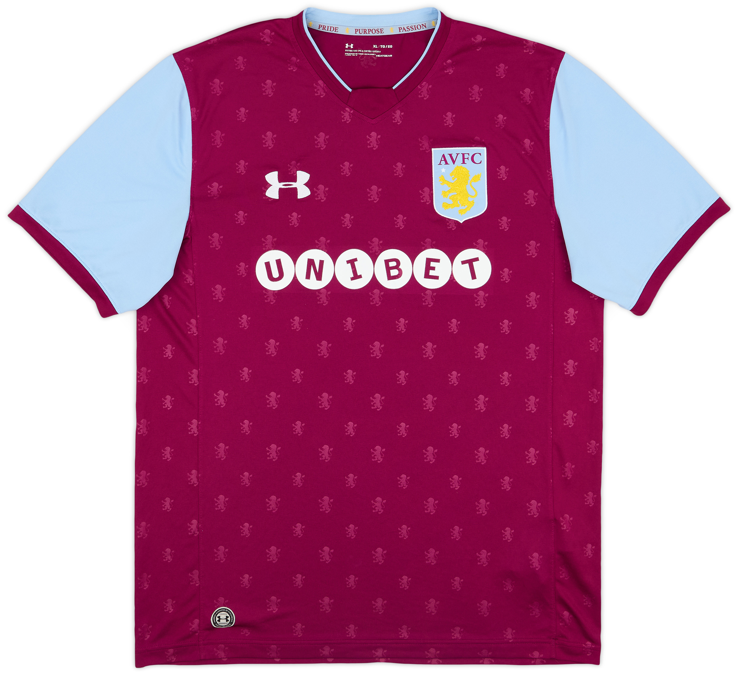 2017-18 Aston Villa Home Shirt - 8/10 - (XL)