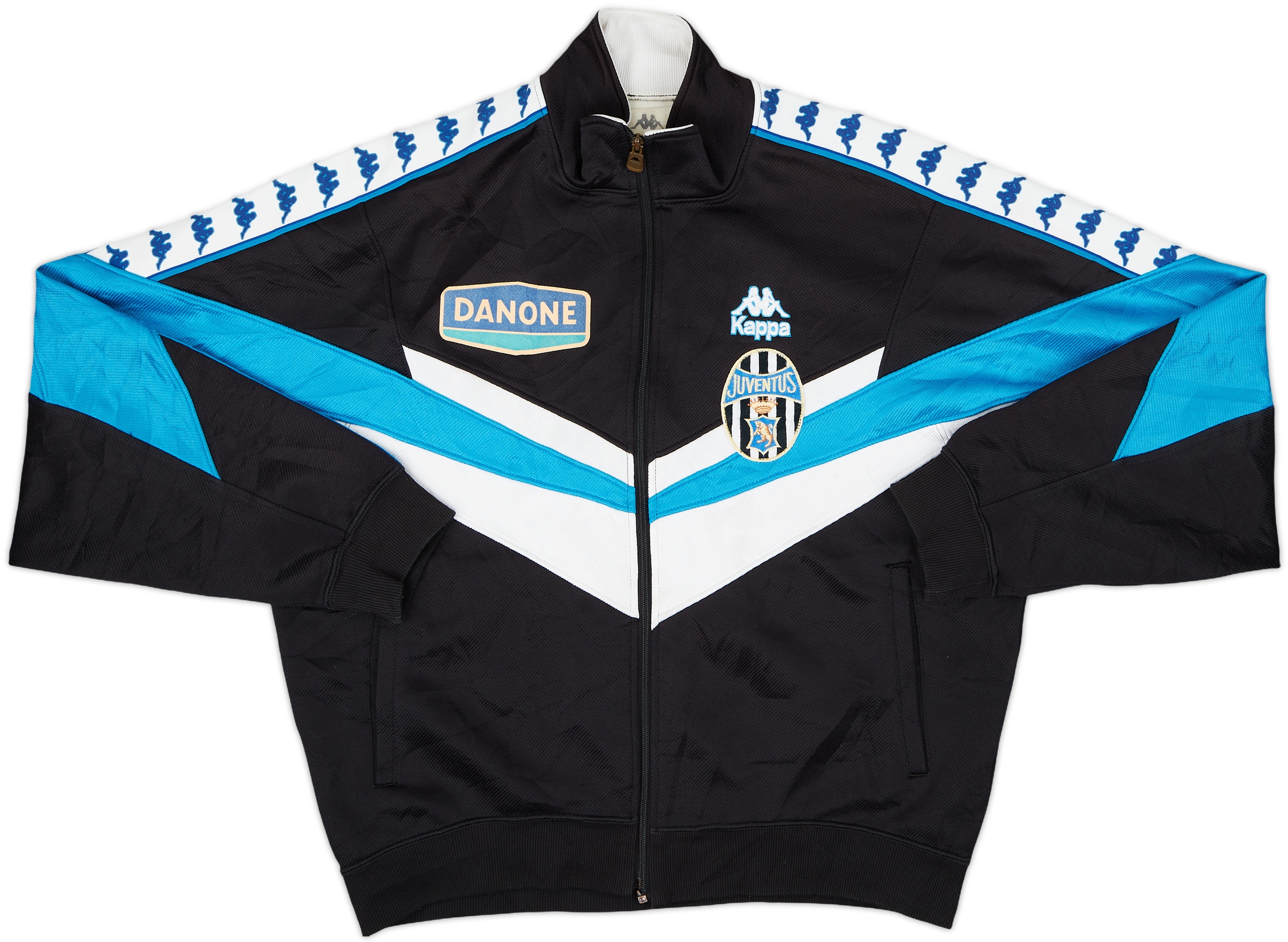 Kappa ジャケット 黒/青/白 Juventus Danone サイズO - 記念グッズ