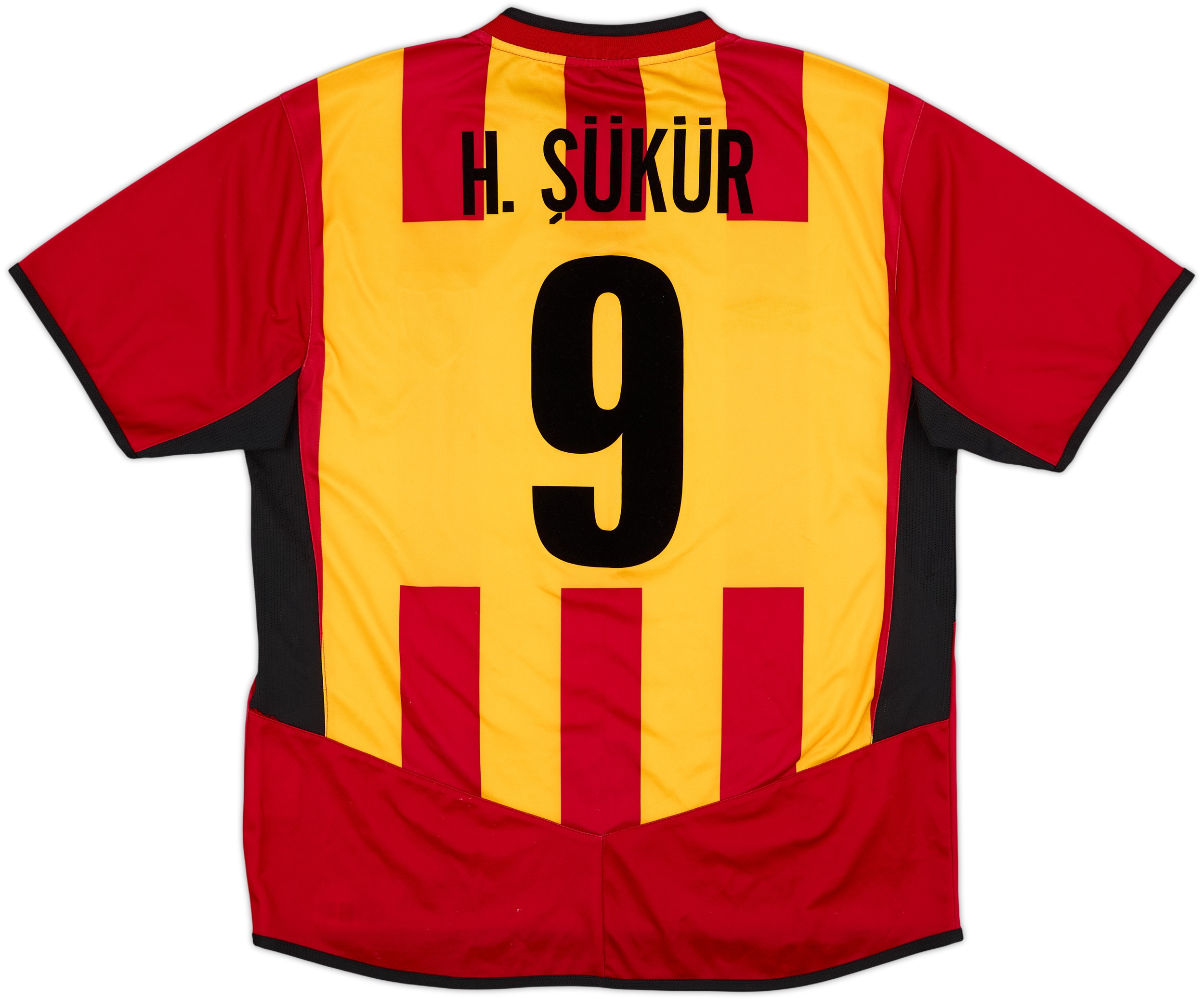  Galatasaray ユニフォーム 9番 2004-05 Galatasaray Home Shirt H. Sukur #9 - 7/10 - (S)