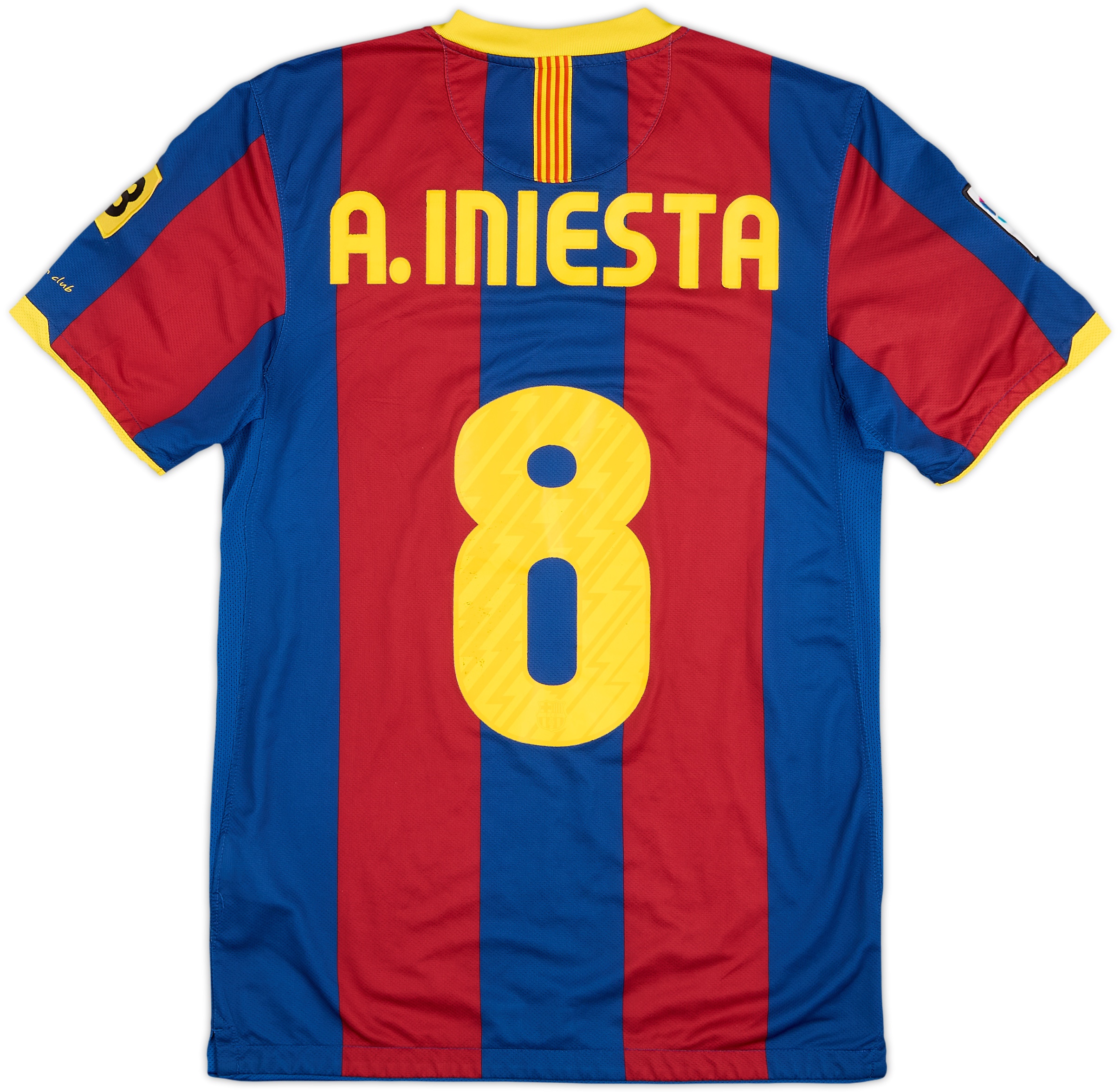 Camiseta de local del Barcelona 2010-11 A. Iniesta #8 - 6/10 - (S)
