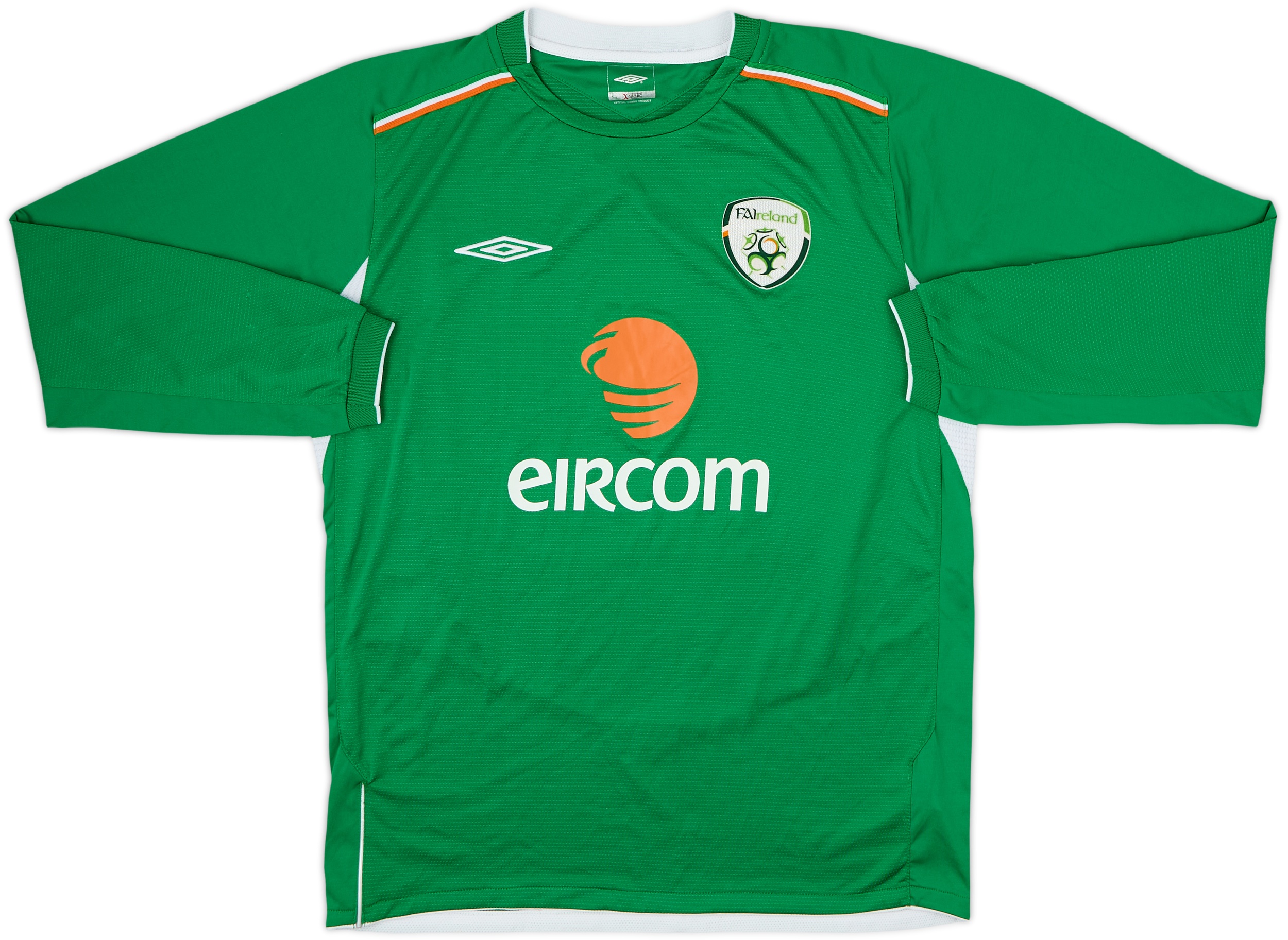 2004-06 Ireland Home L/S Shirt - 9/10 - (L)