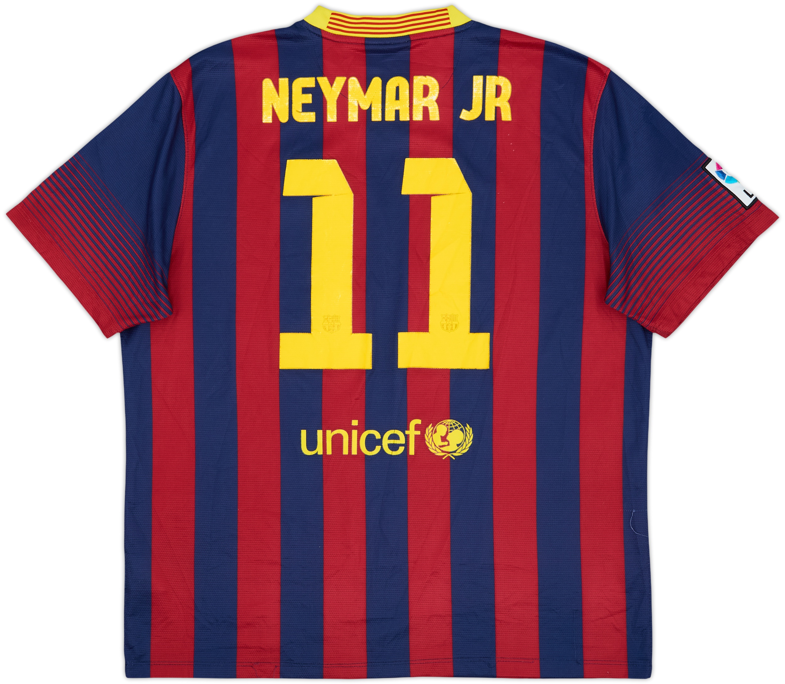 2013-14 Barcelona Home Shirt Neymar Jr #11 - 5/10 - (XL)