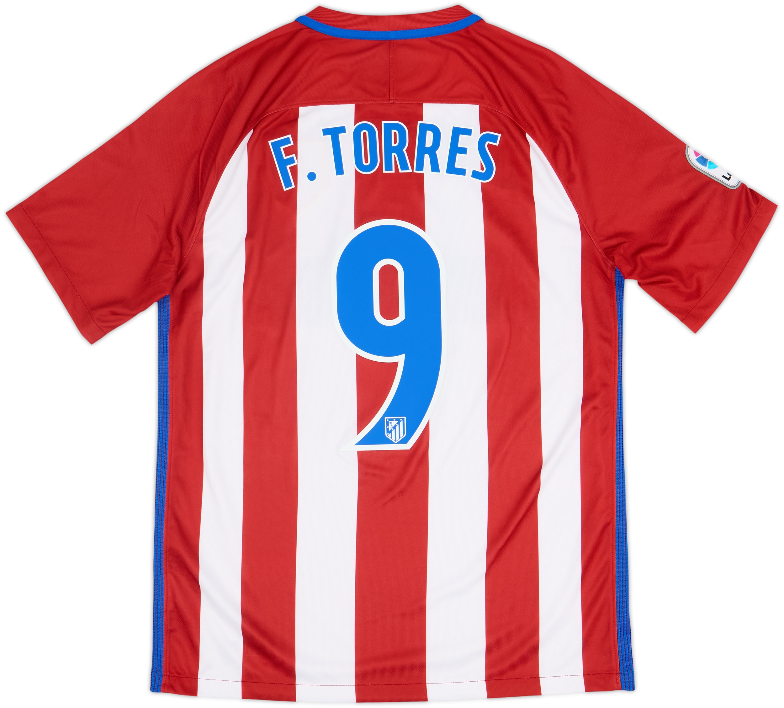 2016-17 Atletico Madrid Home Shirt Torres #9 - 8/10 - (M)