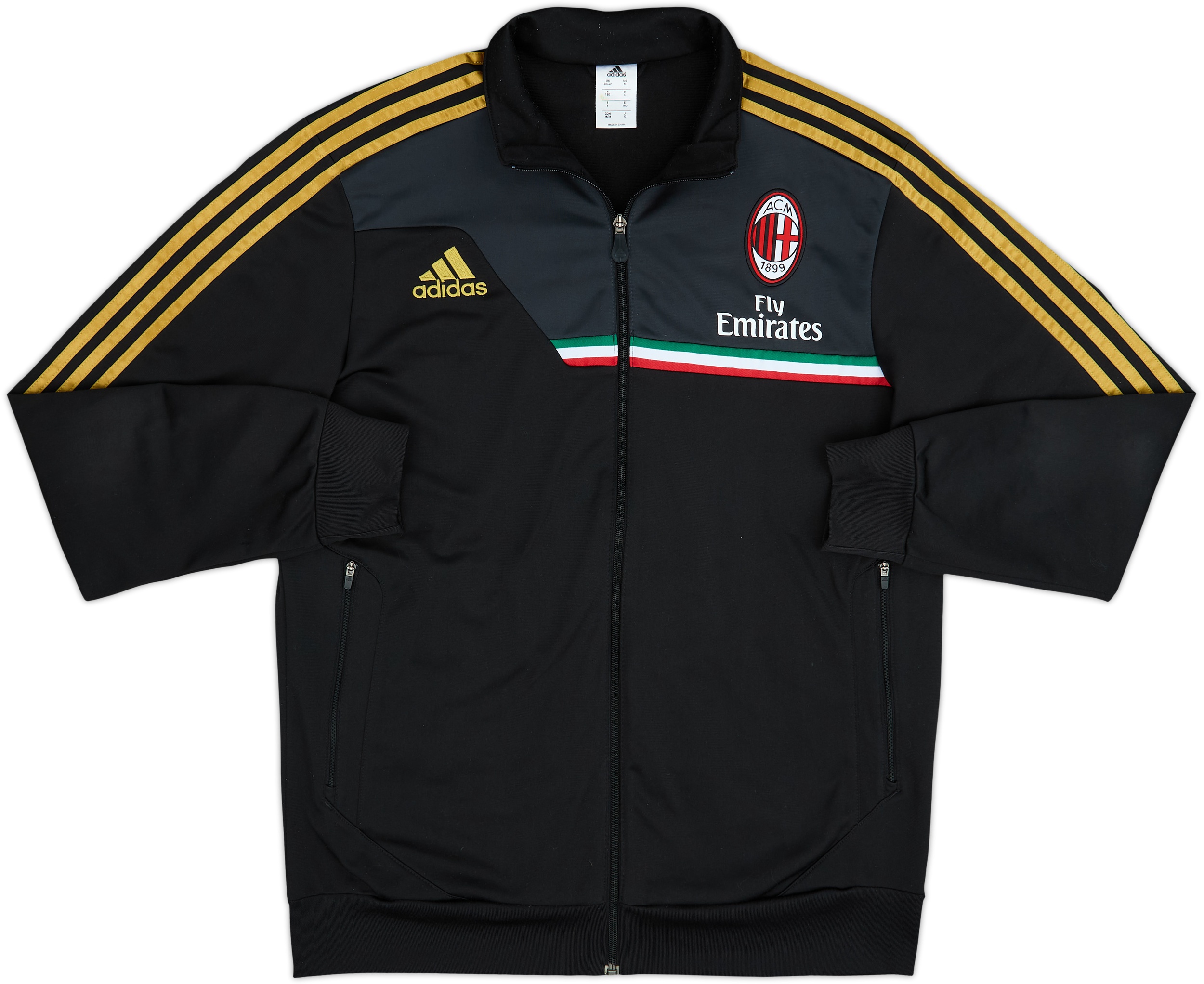 2013-14 AC Milan adidas Track Jacket - 8/10 - (M/L)