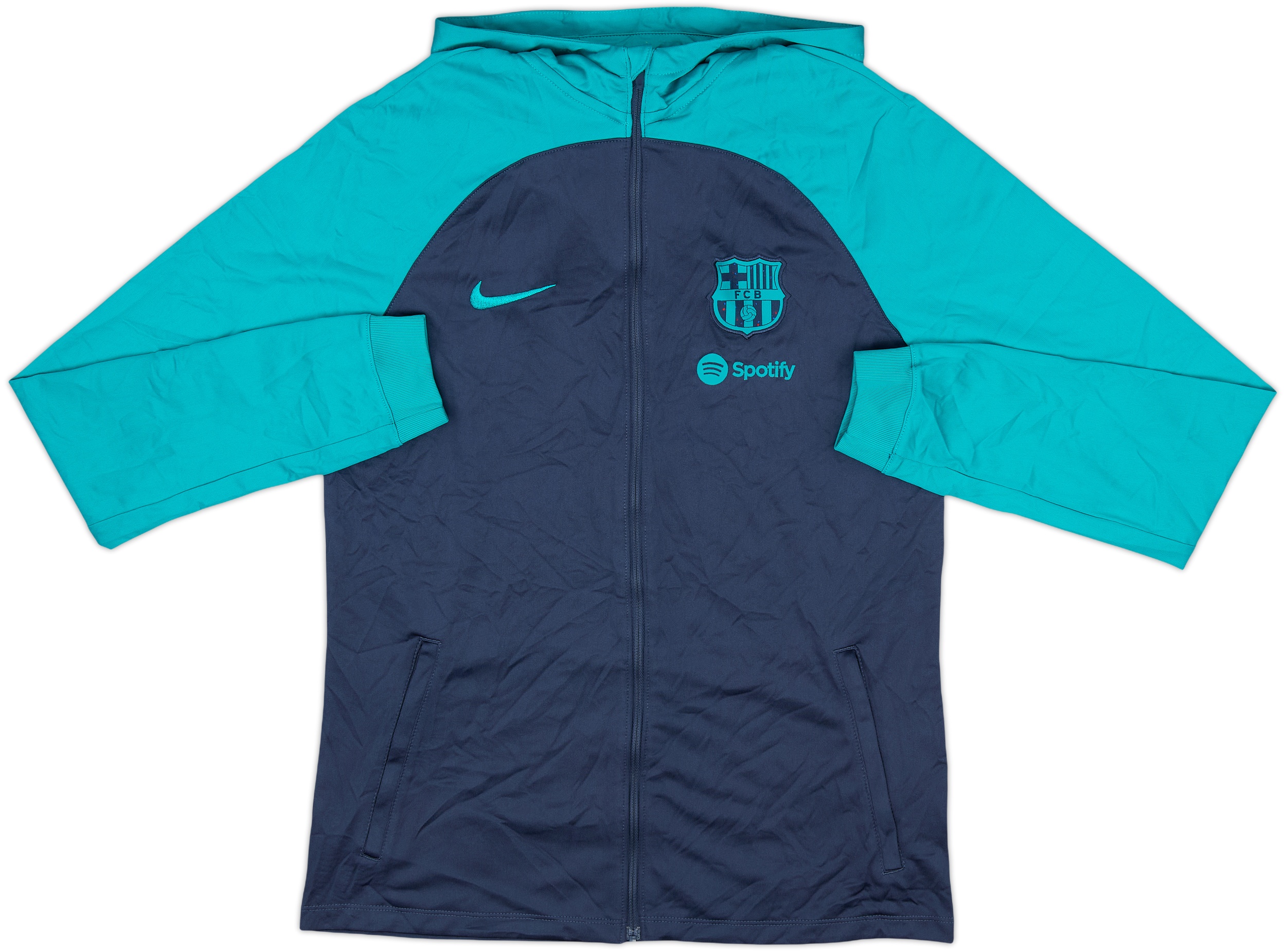 2023-24 Barcelona Nike Hooded Track Jacket - 10/10 - (XL.Boys)