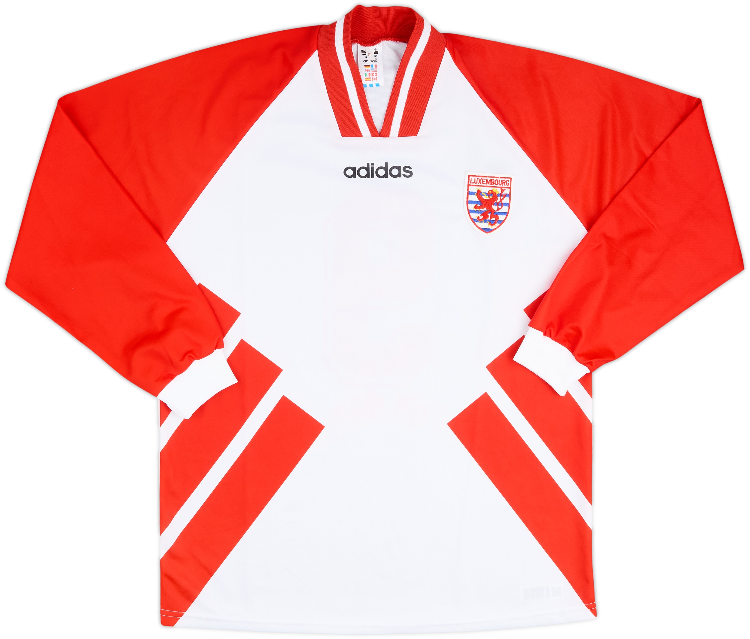 1994 Luxembourg Match Worn Home L/S Shirt #9 (Holtz)