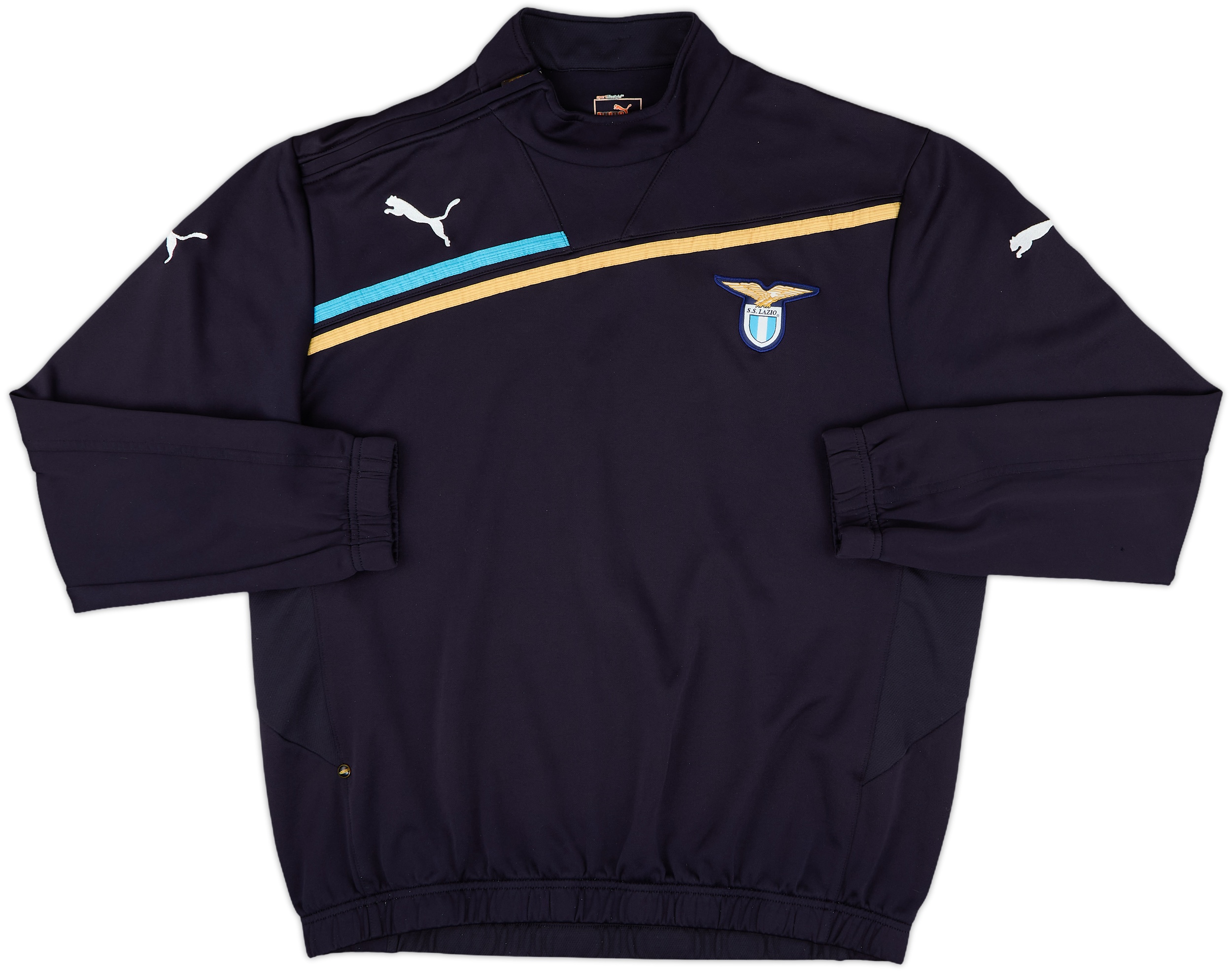 2011-12 Lazio Puma 1/4 Zip Sweat Top - 8/10 - (L)