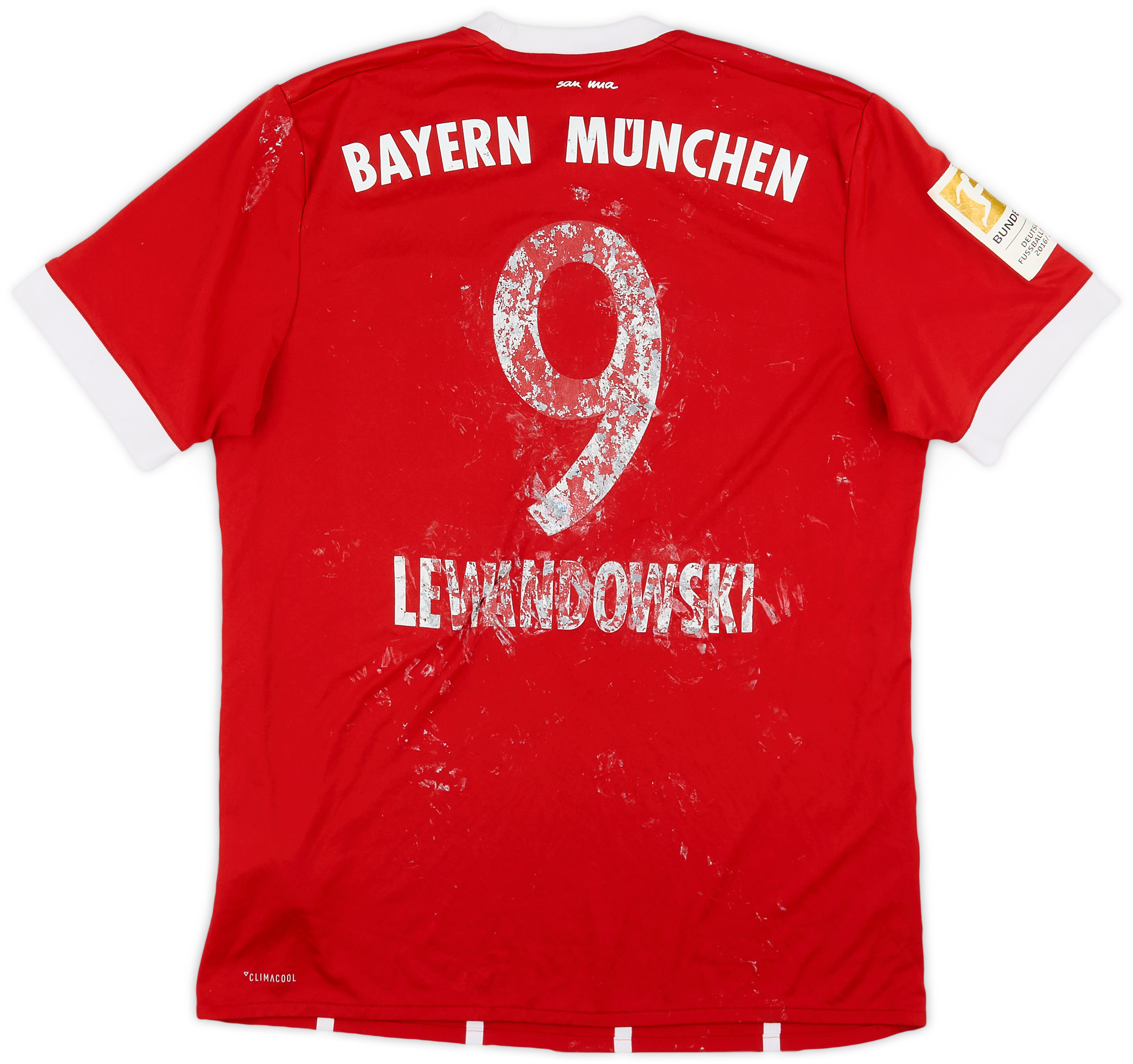 Maillot Domicile Bayern Munich Adizero 2015-2016 - Taille 7 - Flocage Lewandowski - Neuf