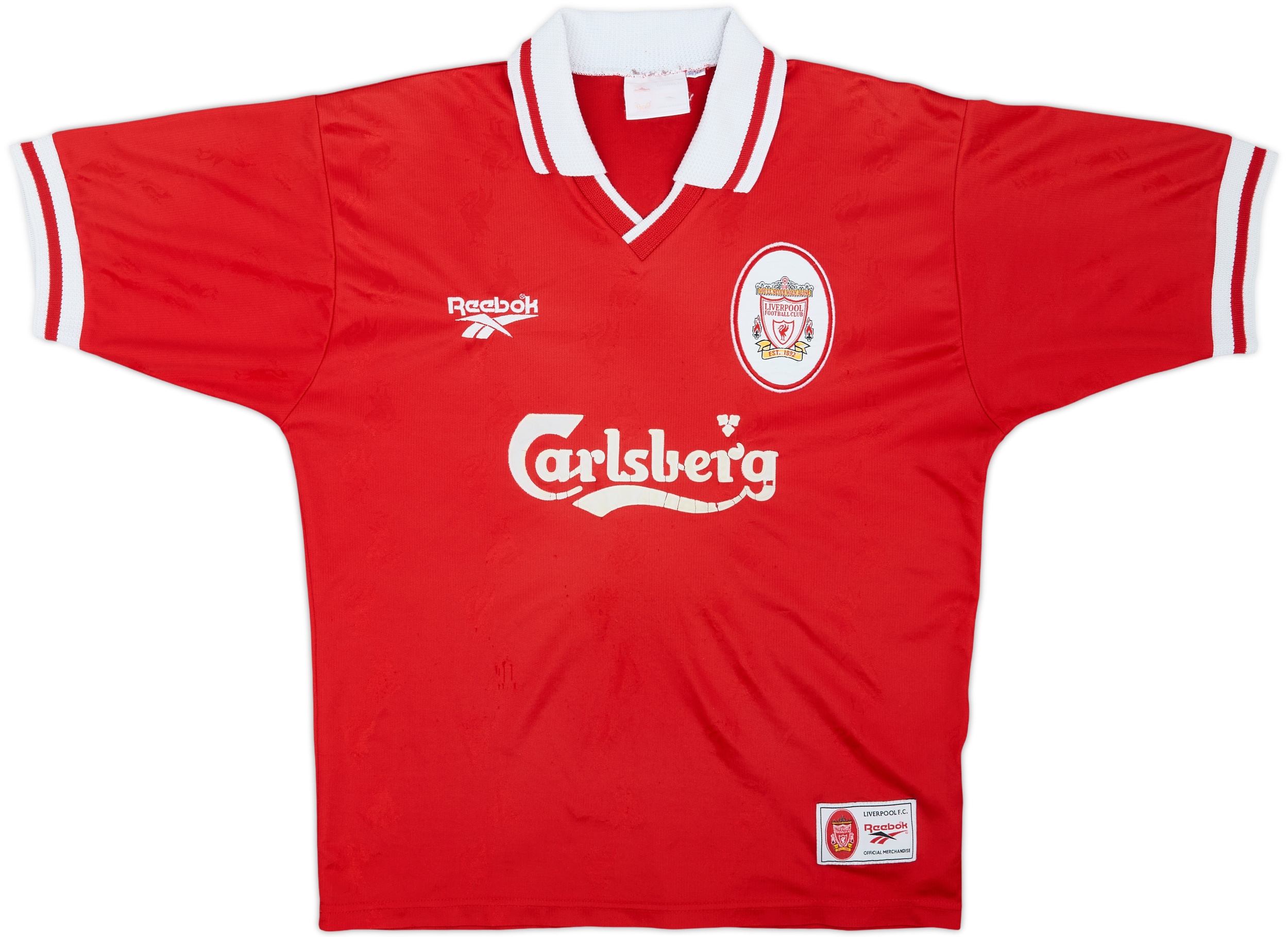 1996-98 Liverpool Home Shirt - 6/10 - (M)