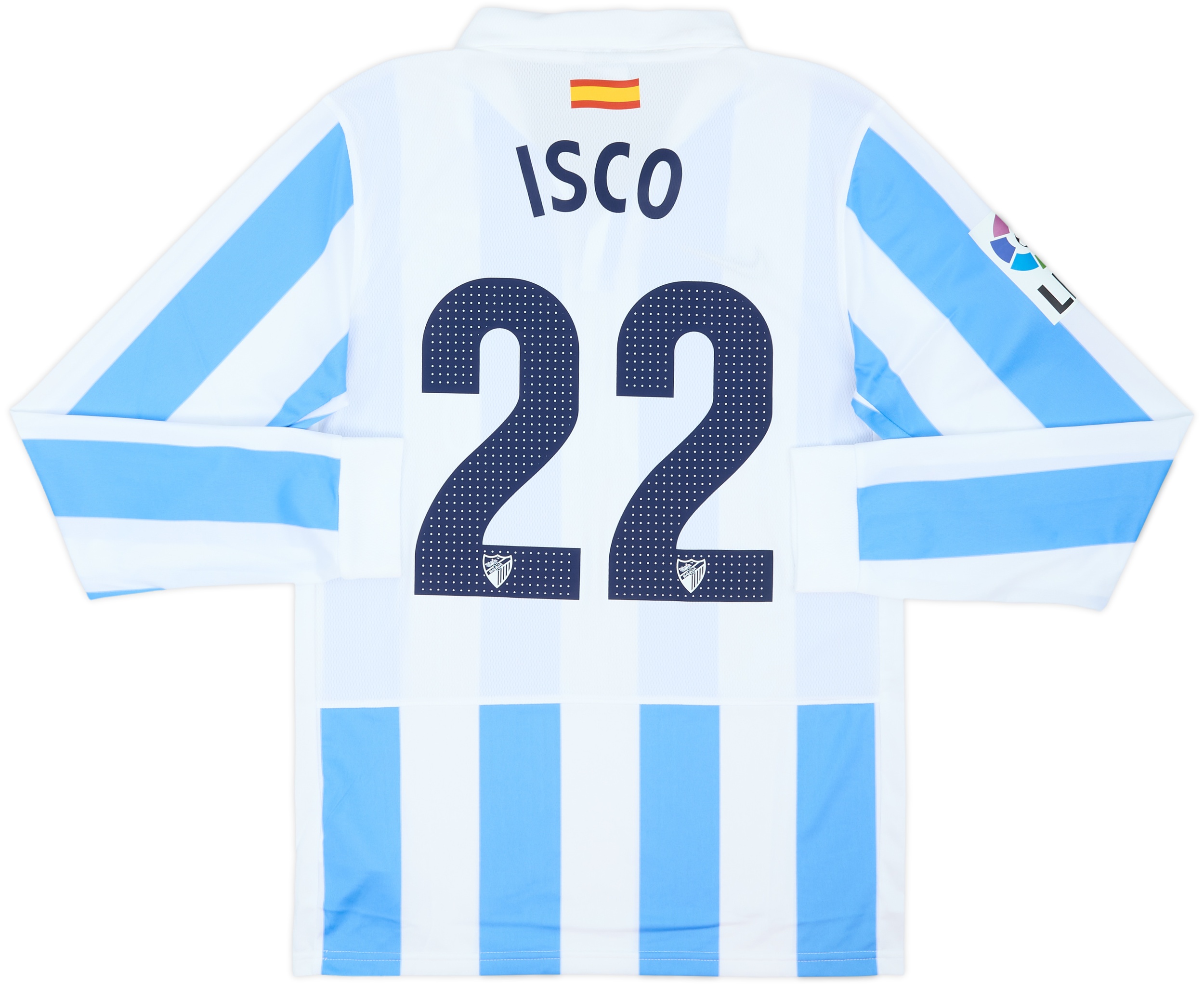 2012-13 Malaga Home L/S Shirt Isco #22 (S)