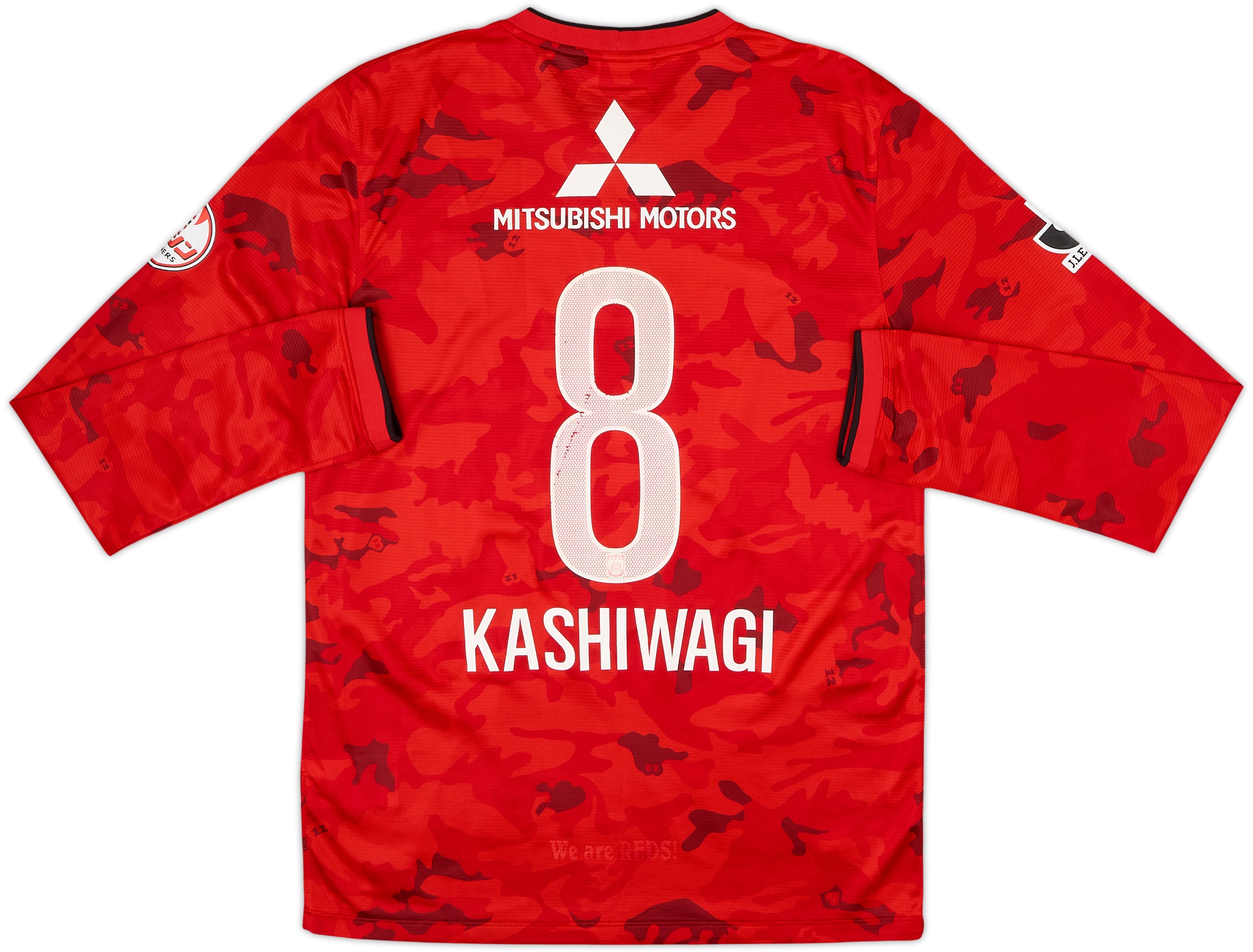 2014 Urawa Red Diamonds Home L/S Shirt Kashiwagi #8 - 6/10 - (M)