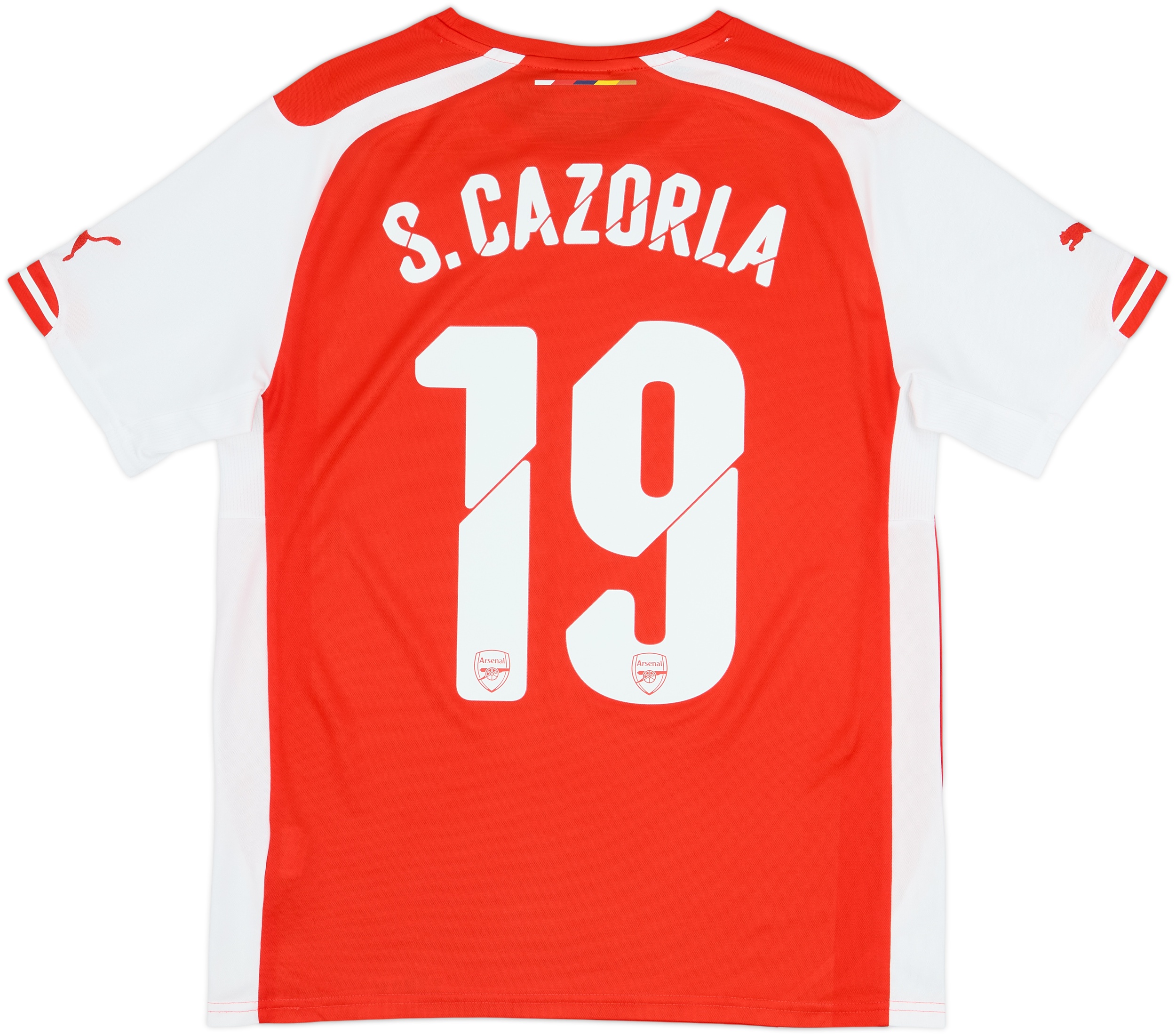 2014-15 Arsenal Home Shirt S.Cazorla #19 - 8/10 - (M)