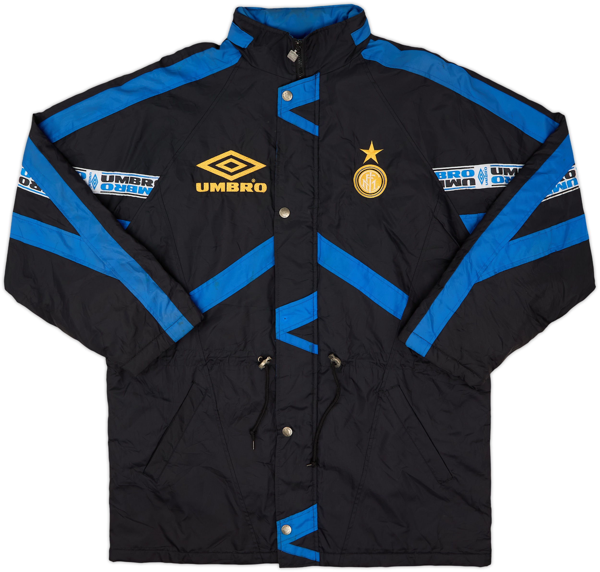 UMBRO　96〜98 インテル・ミラノ　ピステ　ジャケット 1997-98 Inter Milan Umbro Padded Bench Coat - 8/10 - (L)