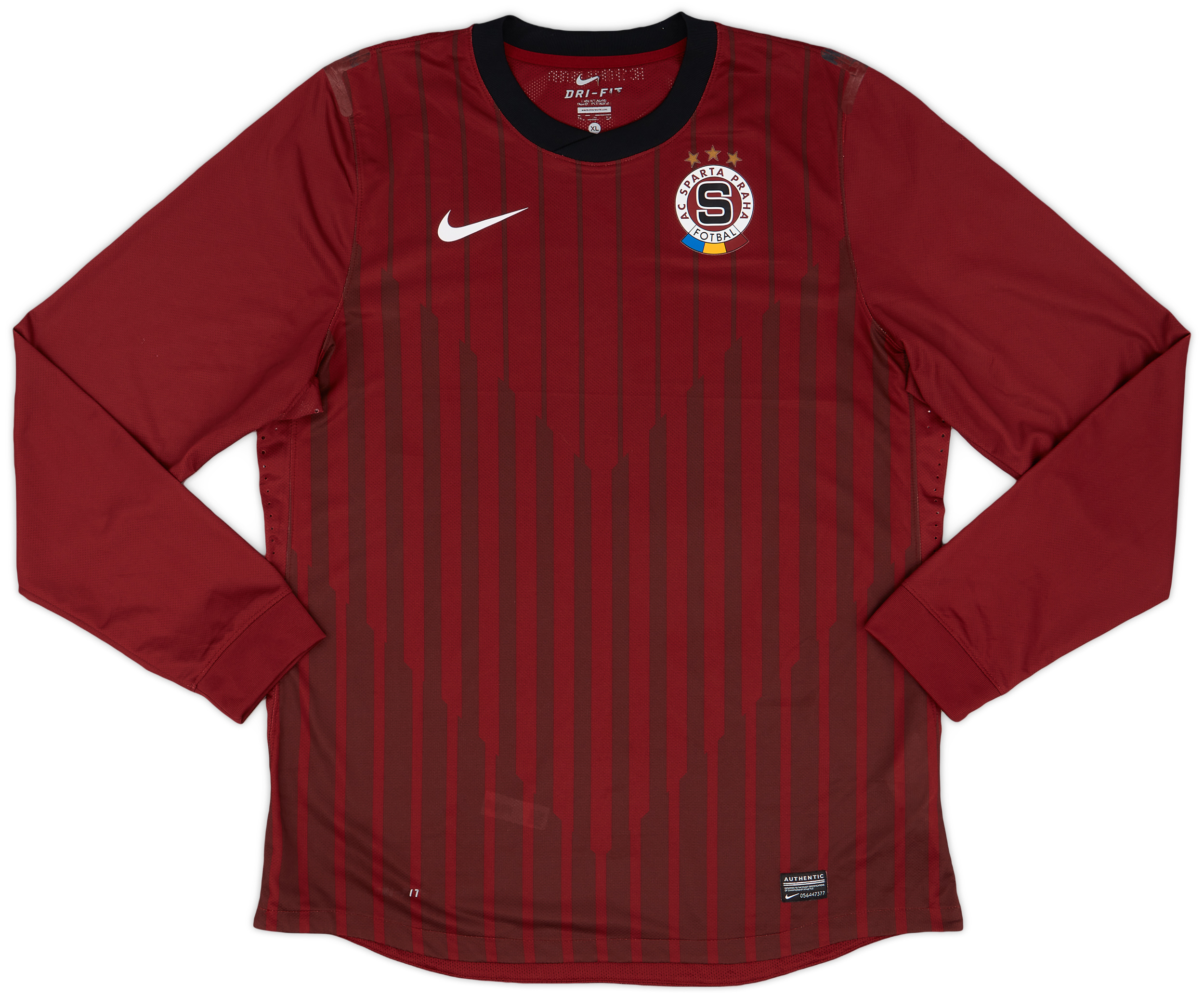 2011-12 Sparta Prague Player Issue Home L/S Shirt - 7/10 - (XL)
