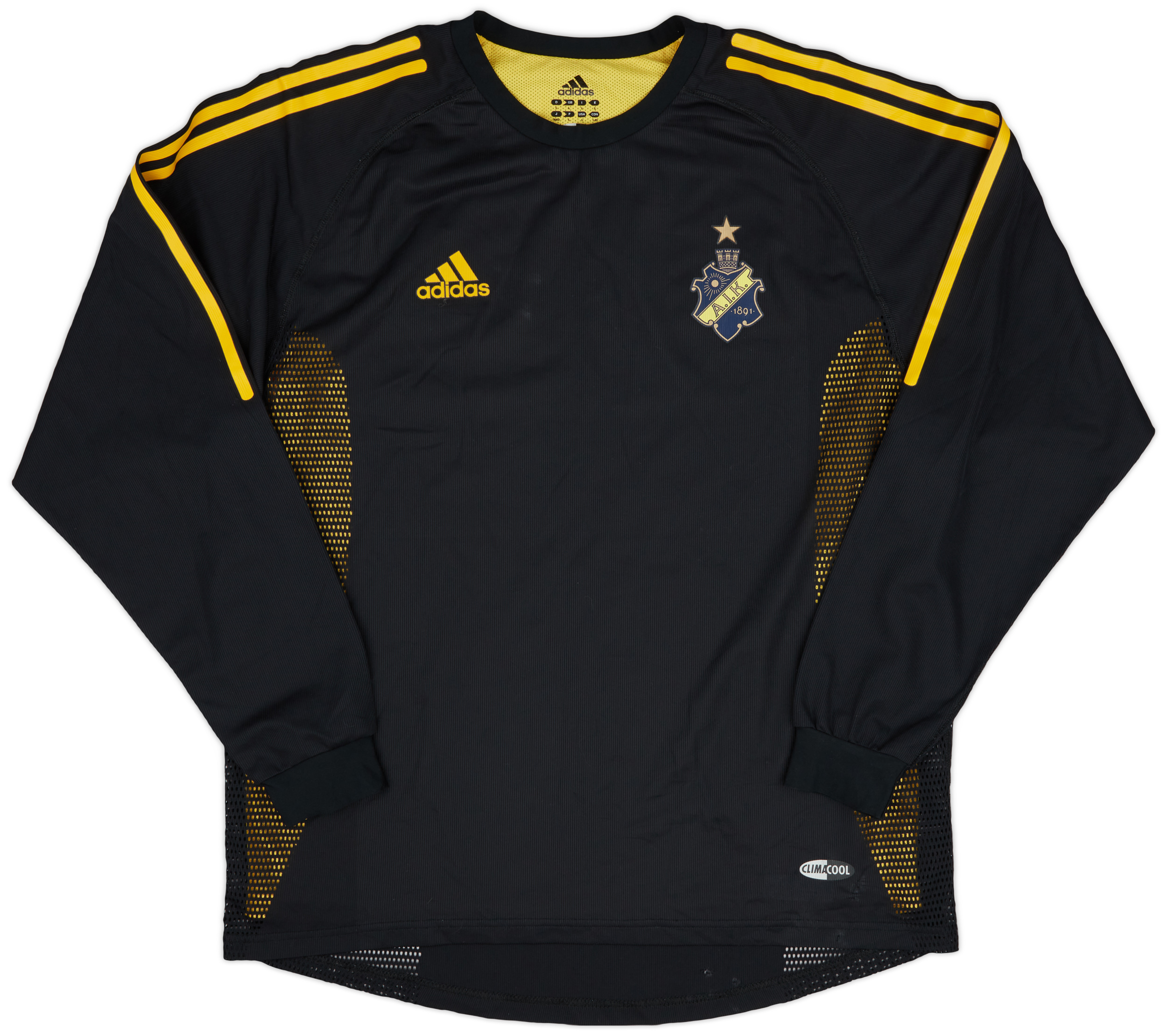 2002-03 AIK Stockholm Player Issue Home L/S Shirt - 7/10 - (L)