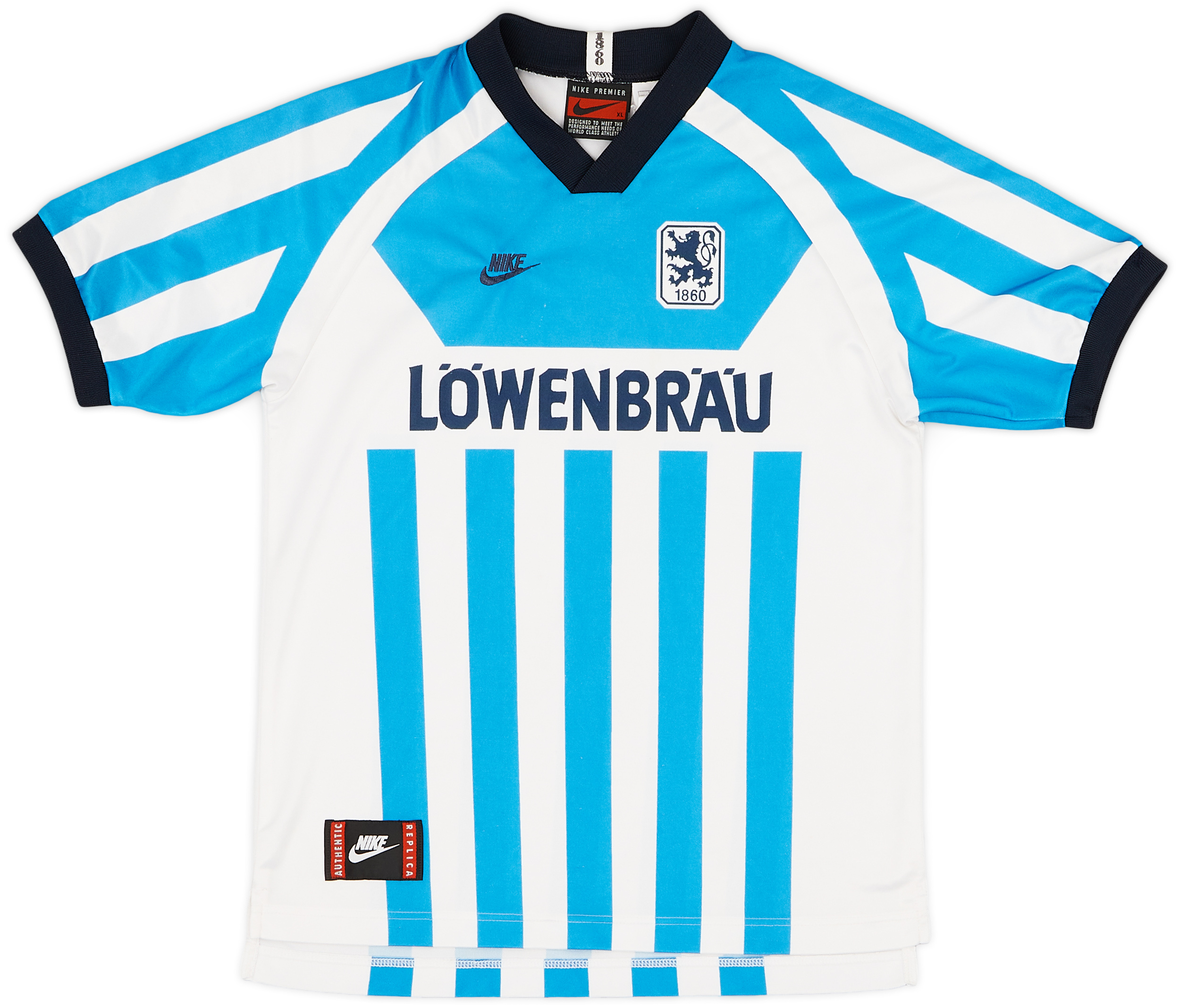 1995-96 1860 Munich Nike Home Shirt L/S XL.Boys | Vintage