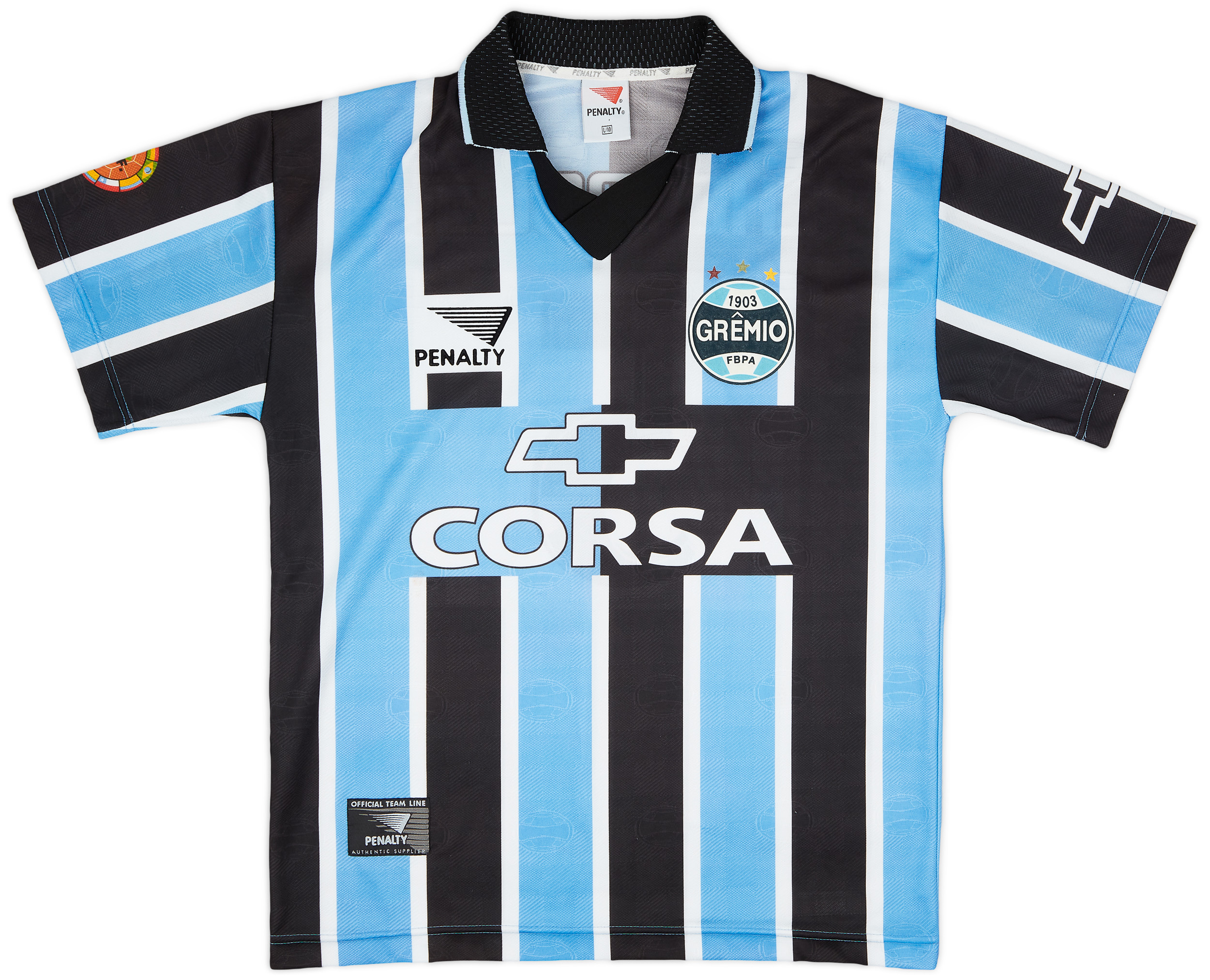 7 GREMIO 1997 HOME SHIRT PENALTY RARE SOCCER MENS ADULT SIZE