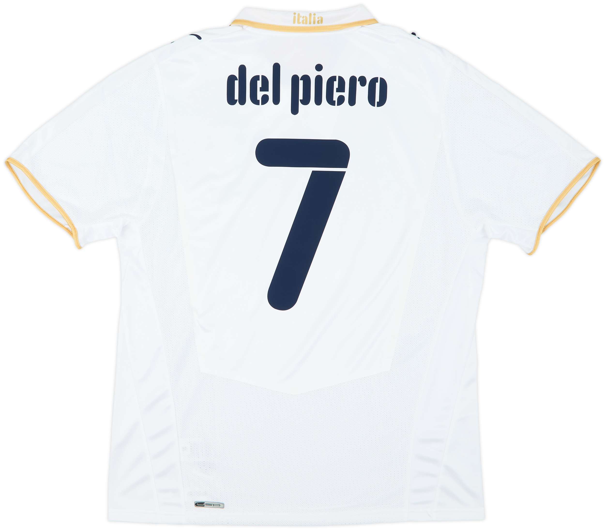 イタリア代表 DEL PIERO 7番 シャツ 2007-08 Italy Away Shirt Del Piero #7 (L)