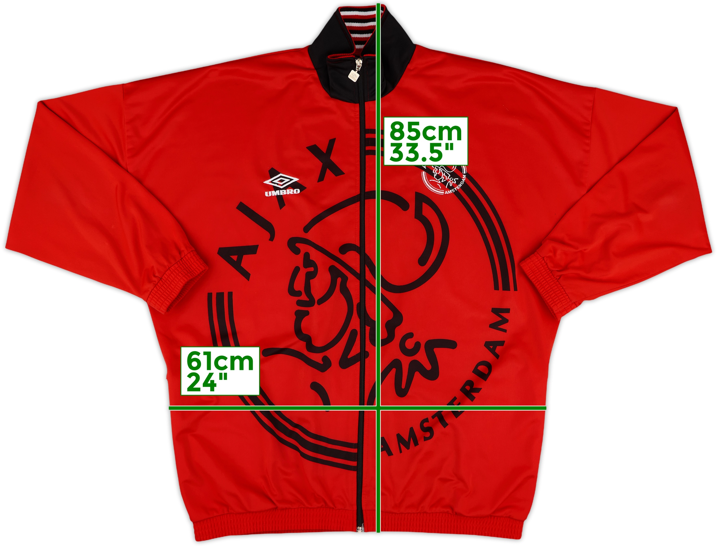 1995-96 Ajax Umbro Track Jacket - 9/10 - (XXL)