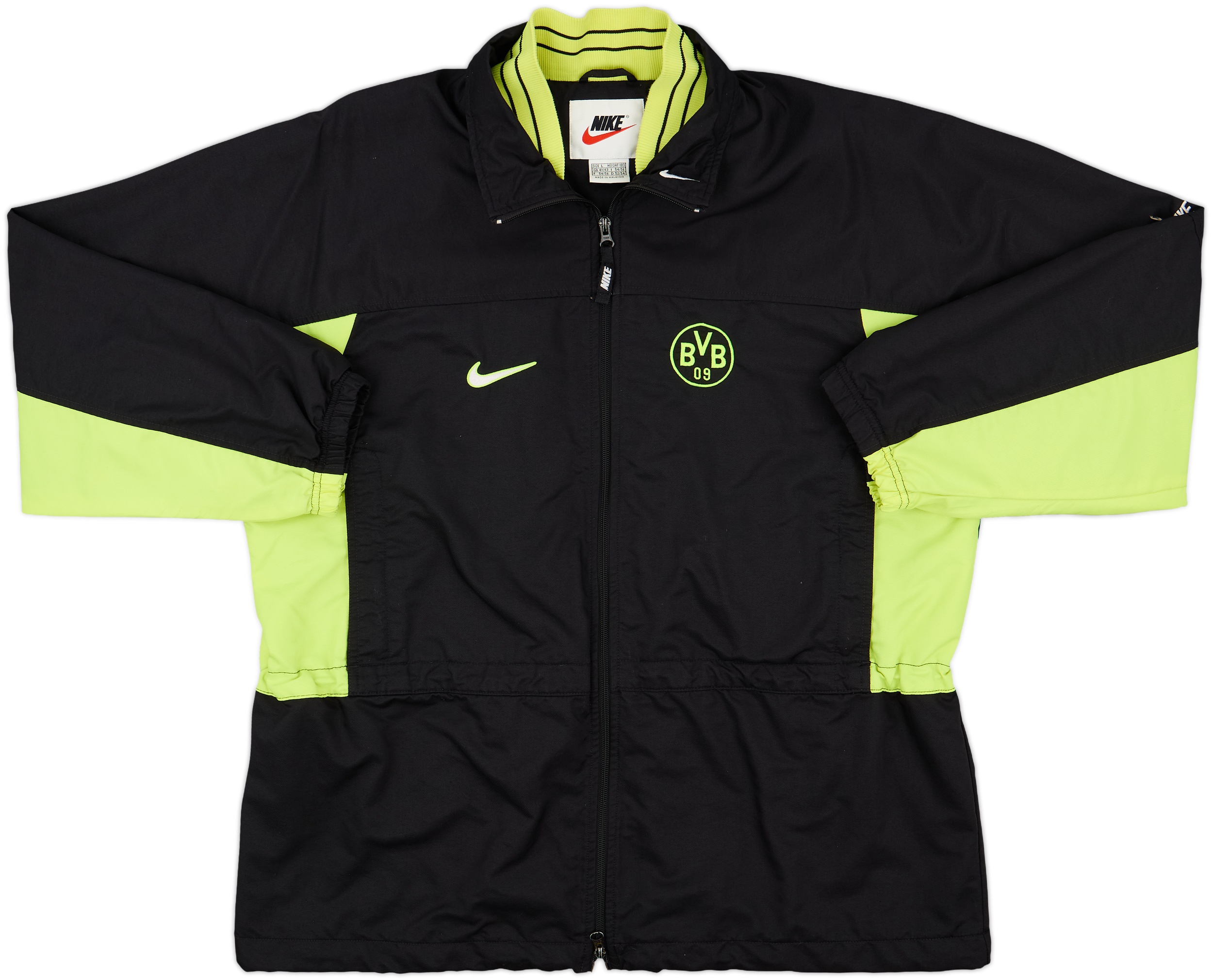 Nike Borussia Dortmund ウィンドブレーカー 1997-98 Borussia Dortmund Nike Track Jacket - 9/10 - (L)