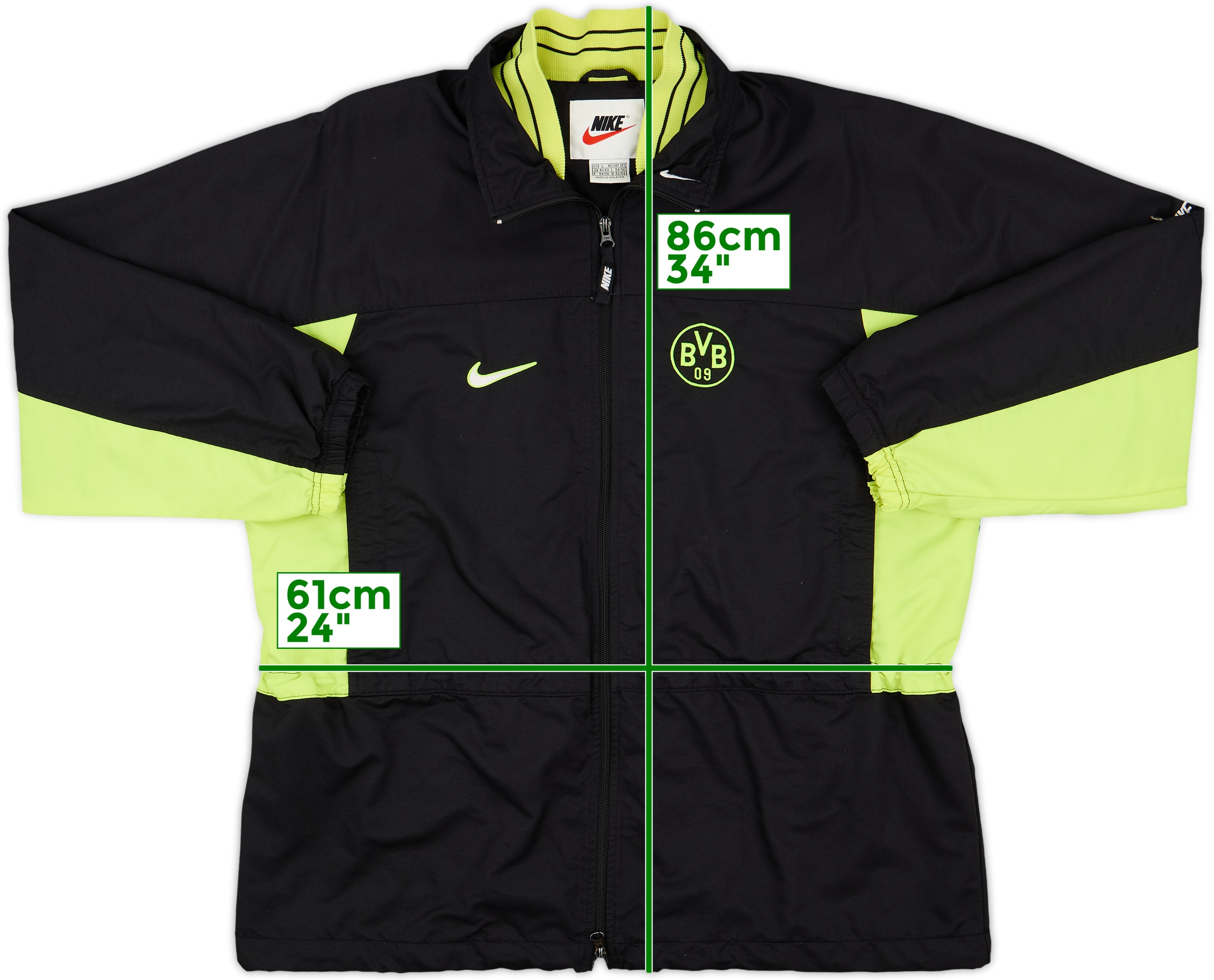 1997-98 Borussia Dortmund Nike Track Jacket - 9/10 - (L)