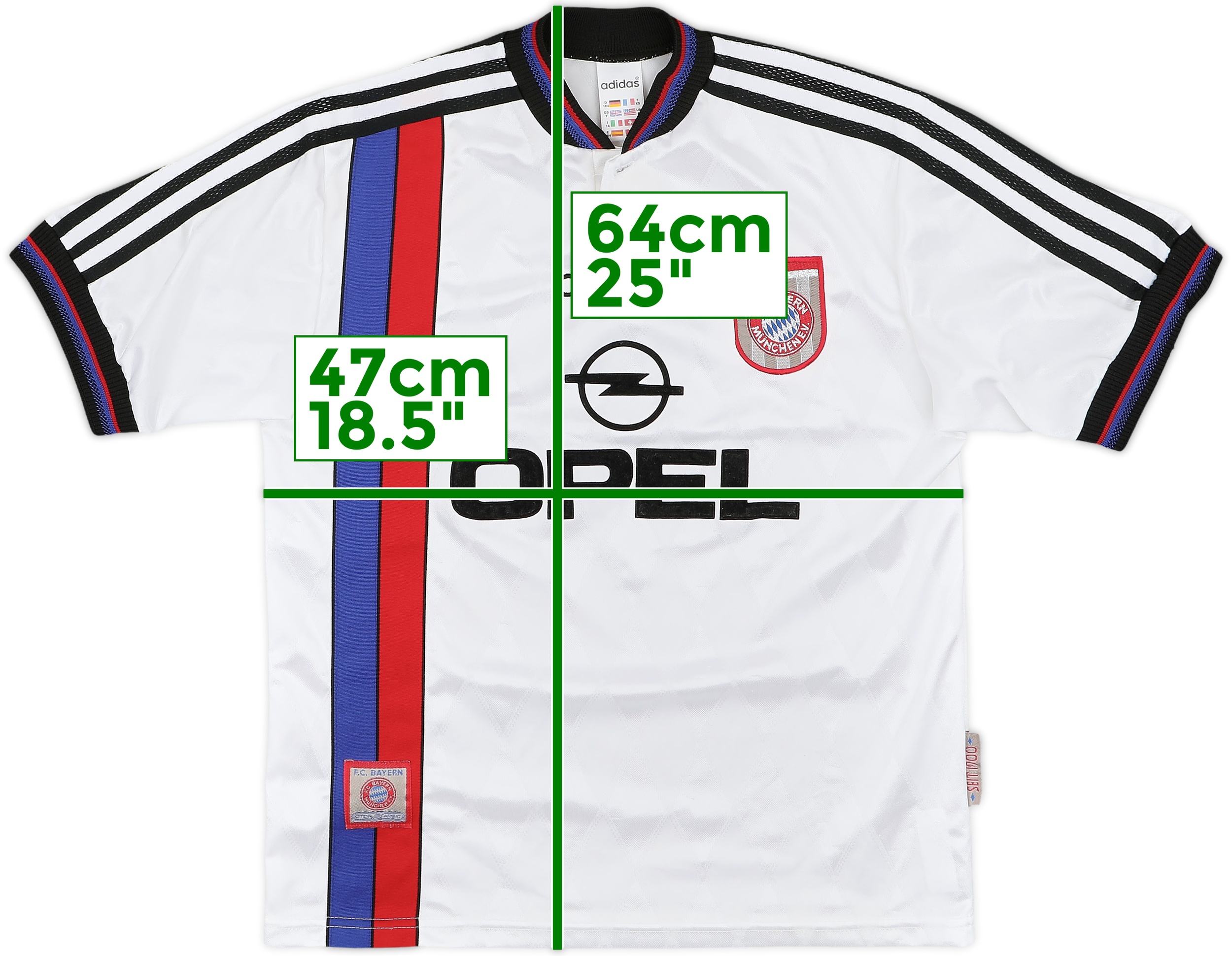 Bayern München 95/96アウェイユニ BAYERN MUNICH 1995 1996 AWAY FOOTBALL SHIRT SOCCER JERSEY