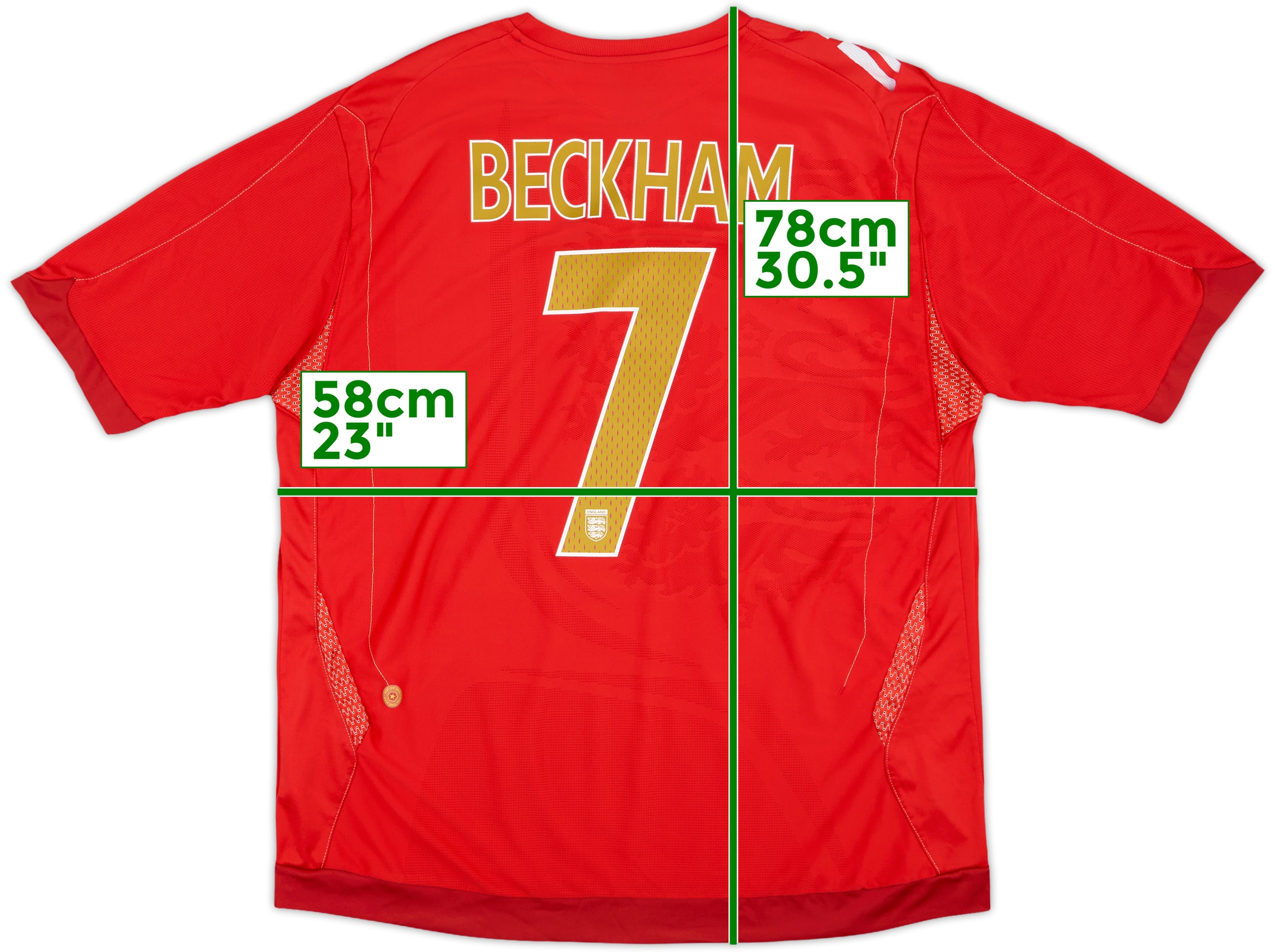 イングランド代表 BECKHAM 7 レッドシャツ イングランド代表 BECKHAM 7 レッドシャツ BNWT 01-03 Umbro