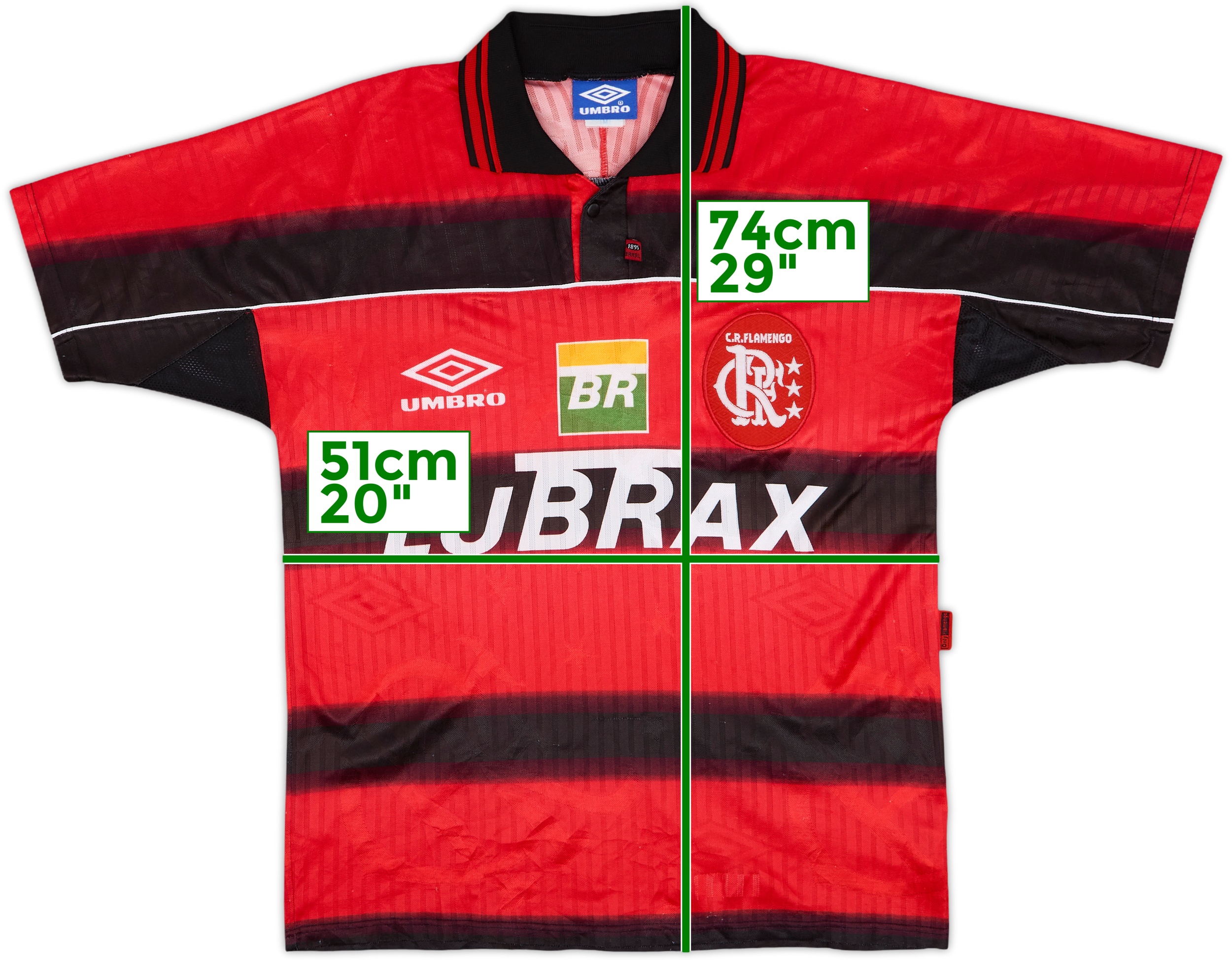 UMBRO Flamengo シャツ Mサイズ 1997-99 Flamengo Home Shirt - 8/10 - (M)