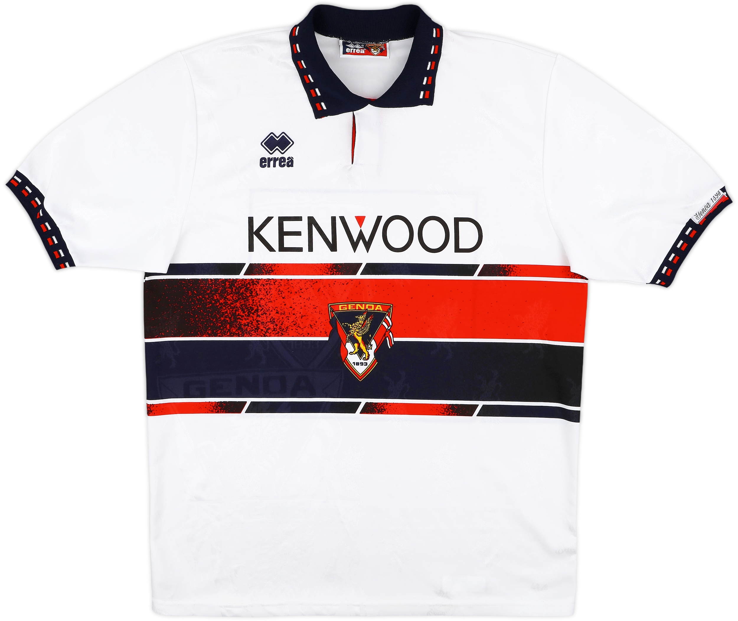 【正規品】ジェノア　ユニフォーム　1994-95 Errea errea ジェノア 94-95 HOME レプリカユニフォーム カズ XL相当
