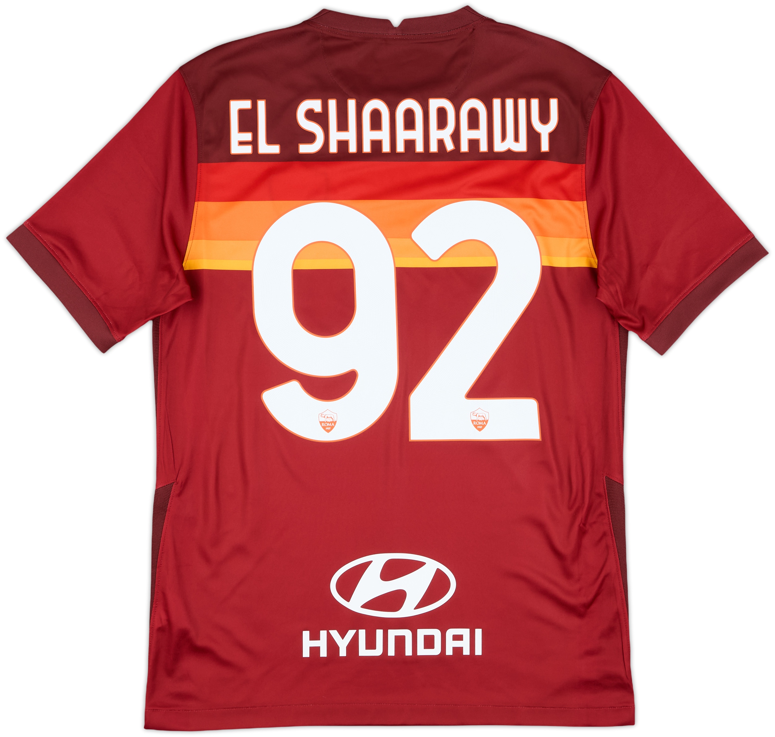 2020-21 Roma Home Shirt El Shaarawy #92 - 9/10 - (M)