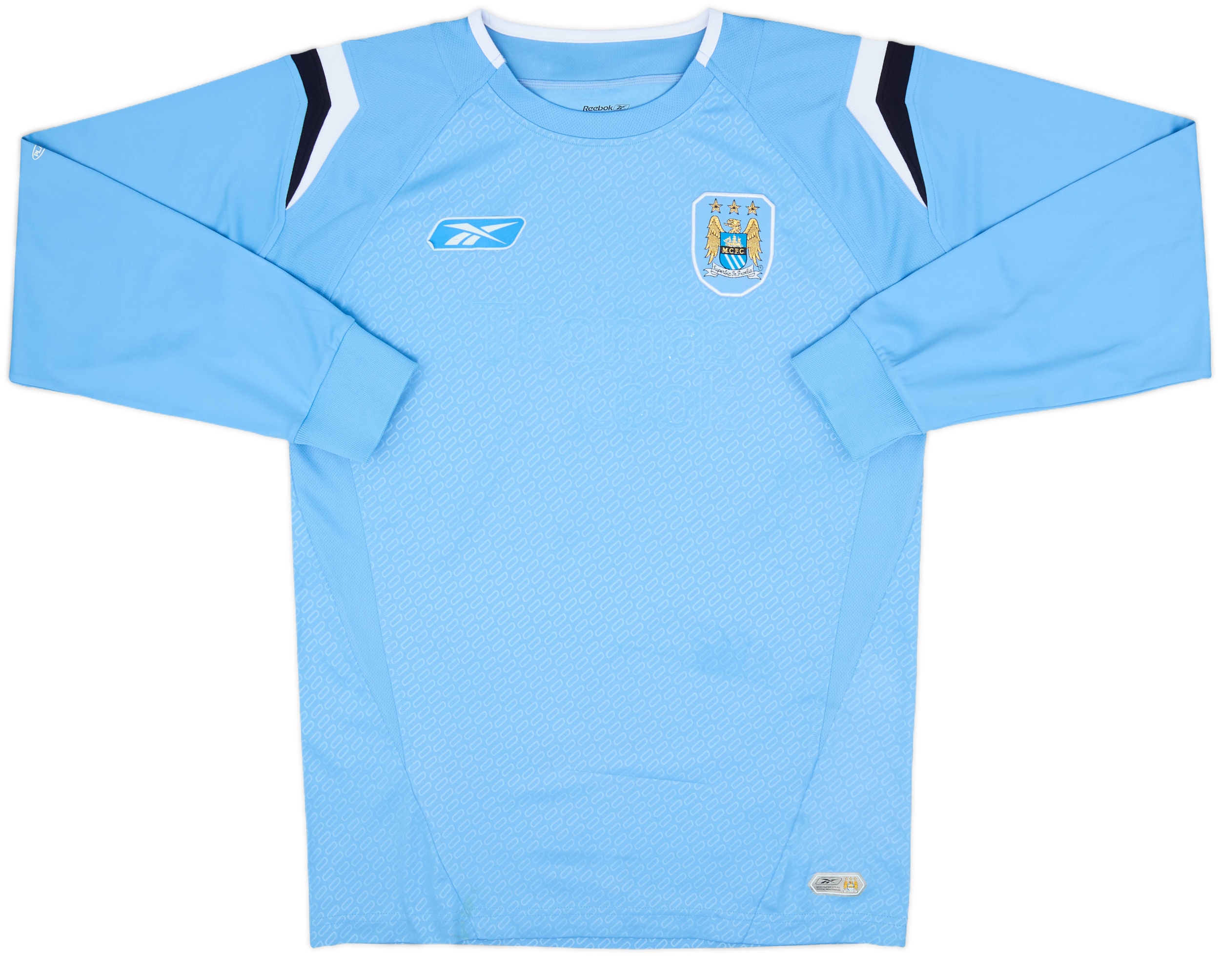 2004-05 Manchester City Home L/S Shirt - 4/10 - (S)