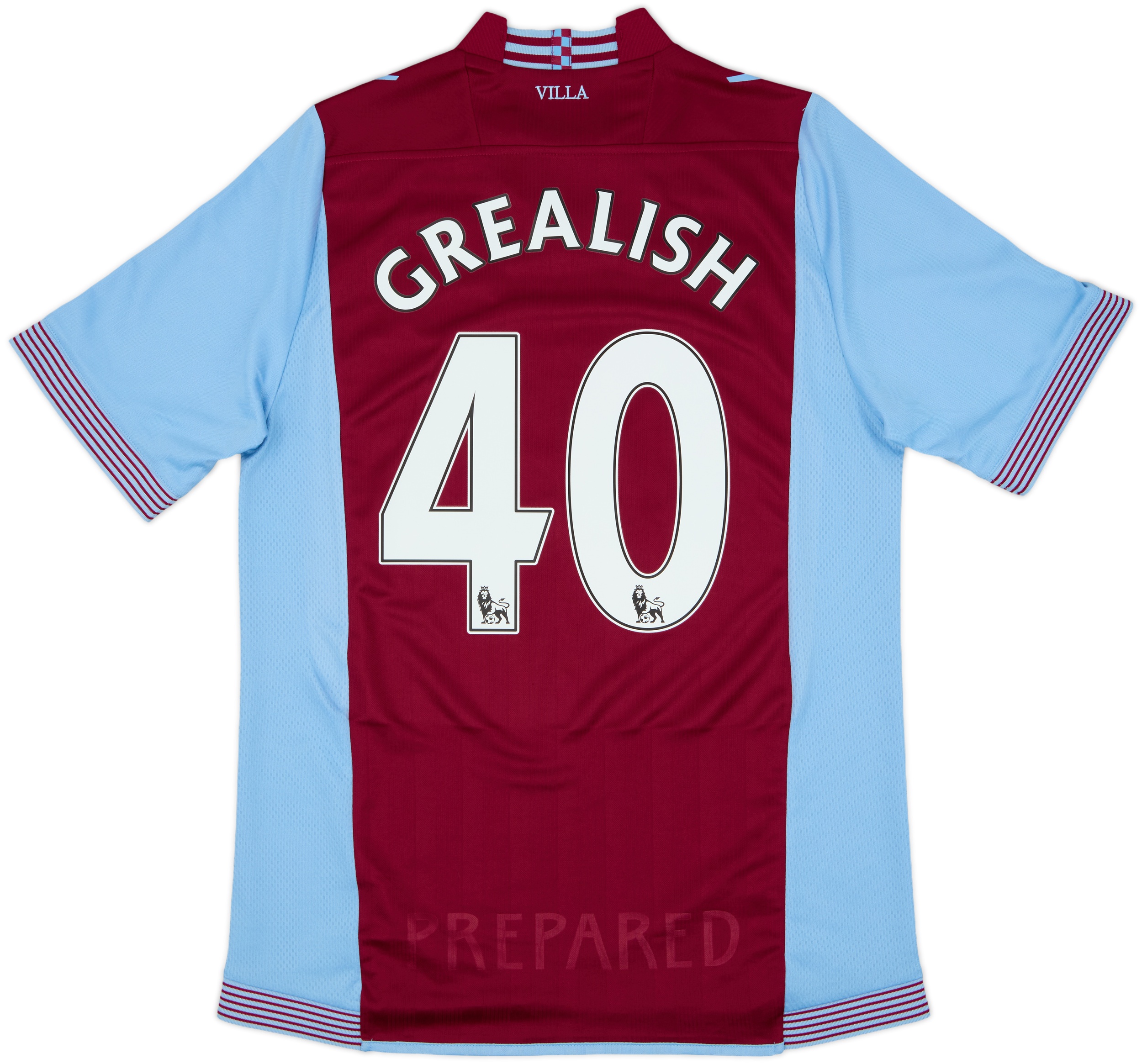 2013-14 Aston Villa Home Shirt Grealish #40 - 10/10 - (S)
