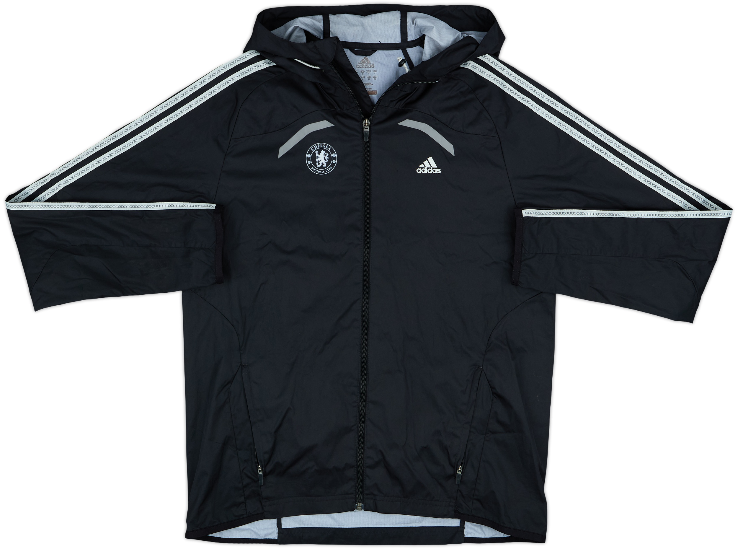 2009-10 Chelsea adidas Hooded Track Jacket - 8/10 - (S)