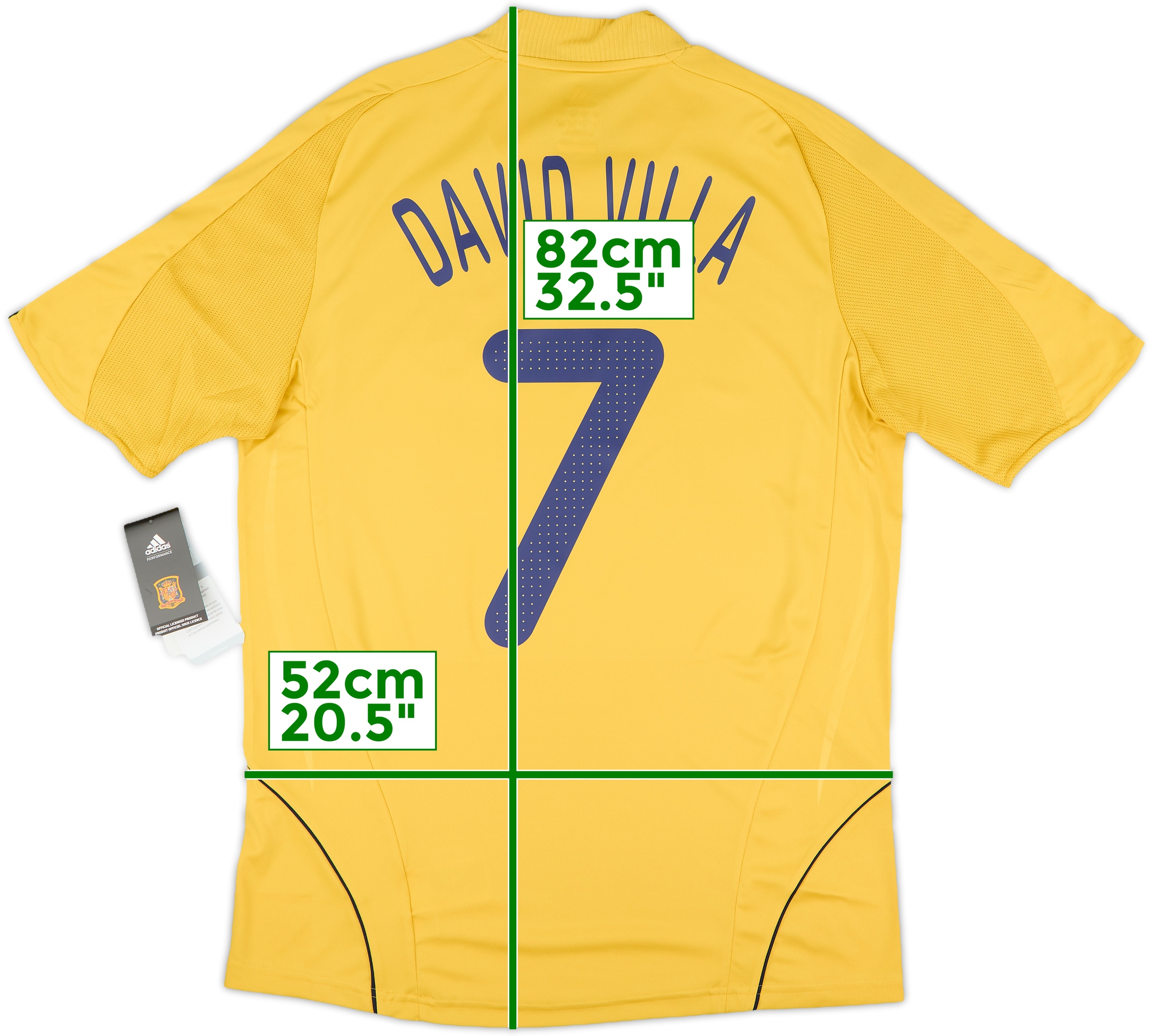 2008-10 Spain Away Shirt David Villa #7 (M)