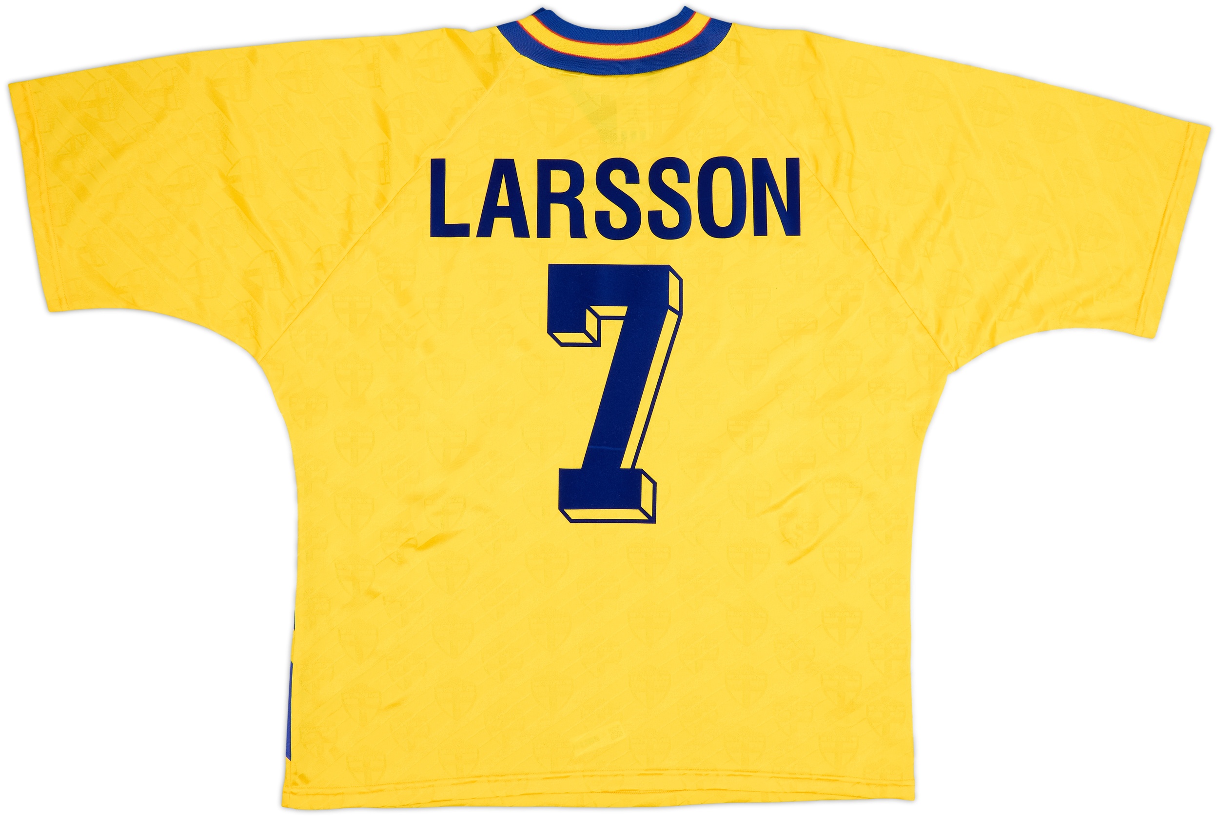 1994-96 Sweden Home Shirt Larsson #7 - 9/10 - (XL)