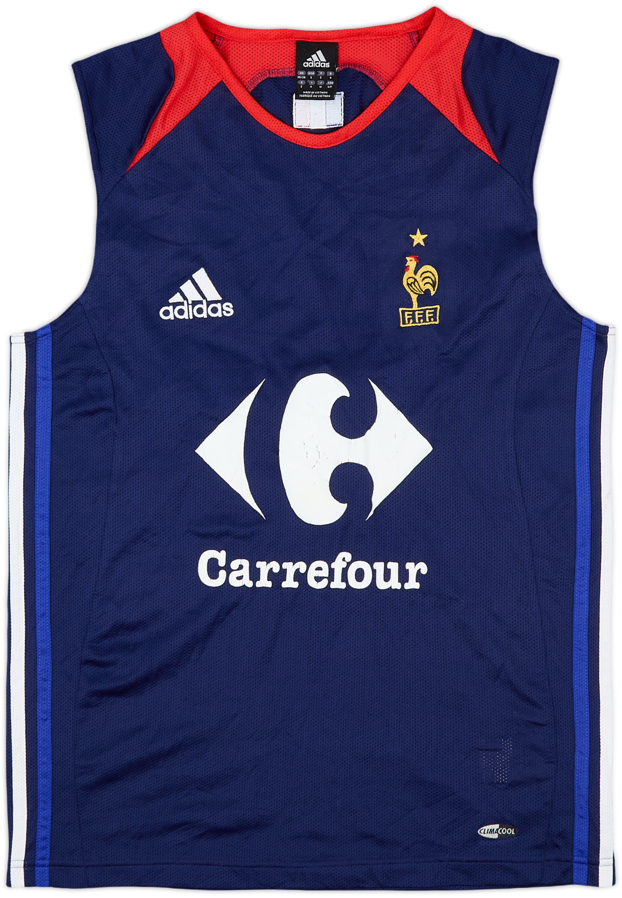 2004-06 France adidas Player Issue Training Vest - 7/10 - (S)