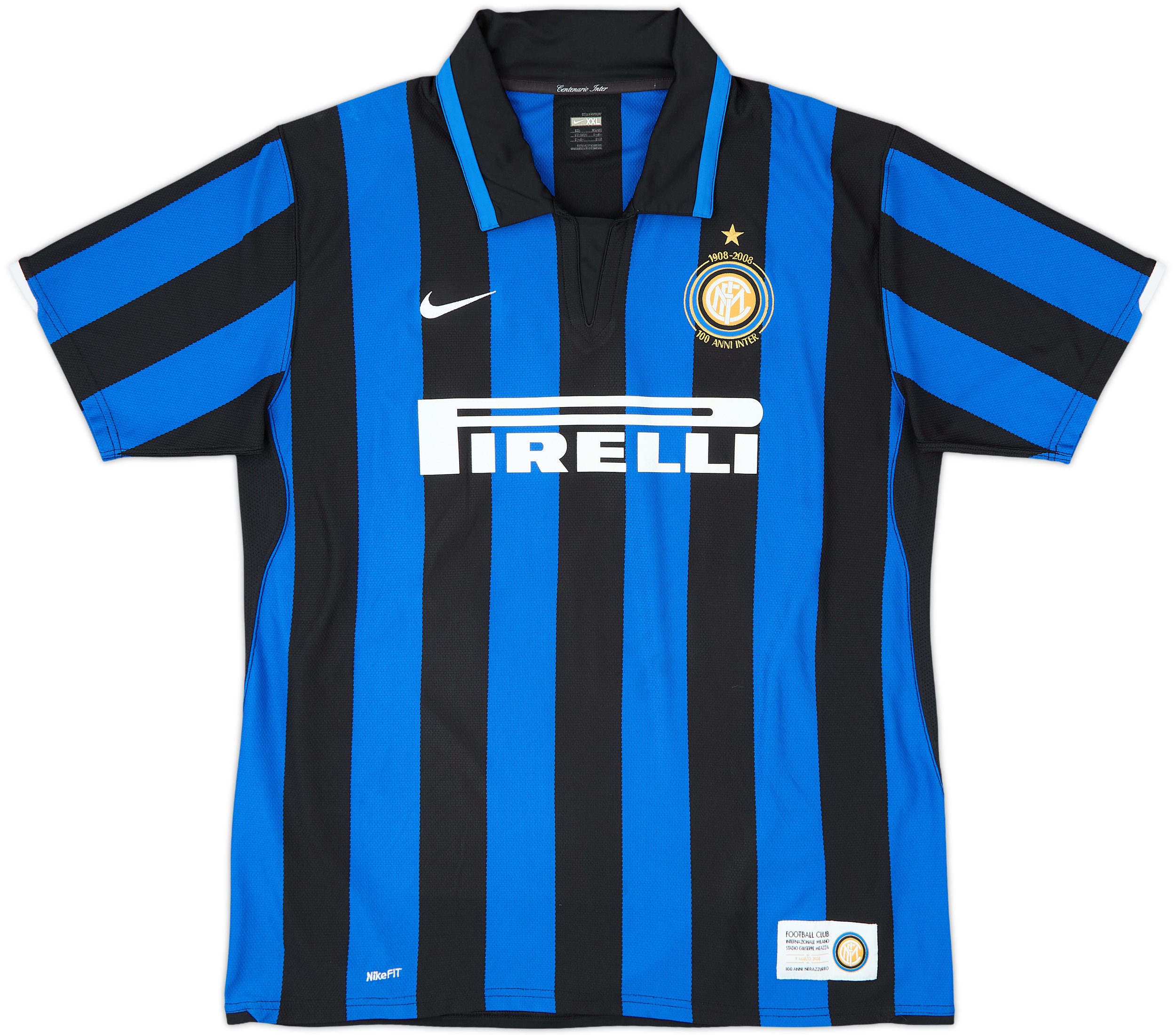 INTER 100周年 #5 STANKOVIC 2007-08 Inter Milan Centenary Home Shirt Stankovic #5 - 10