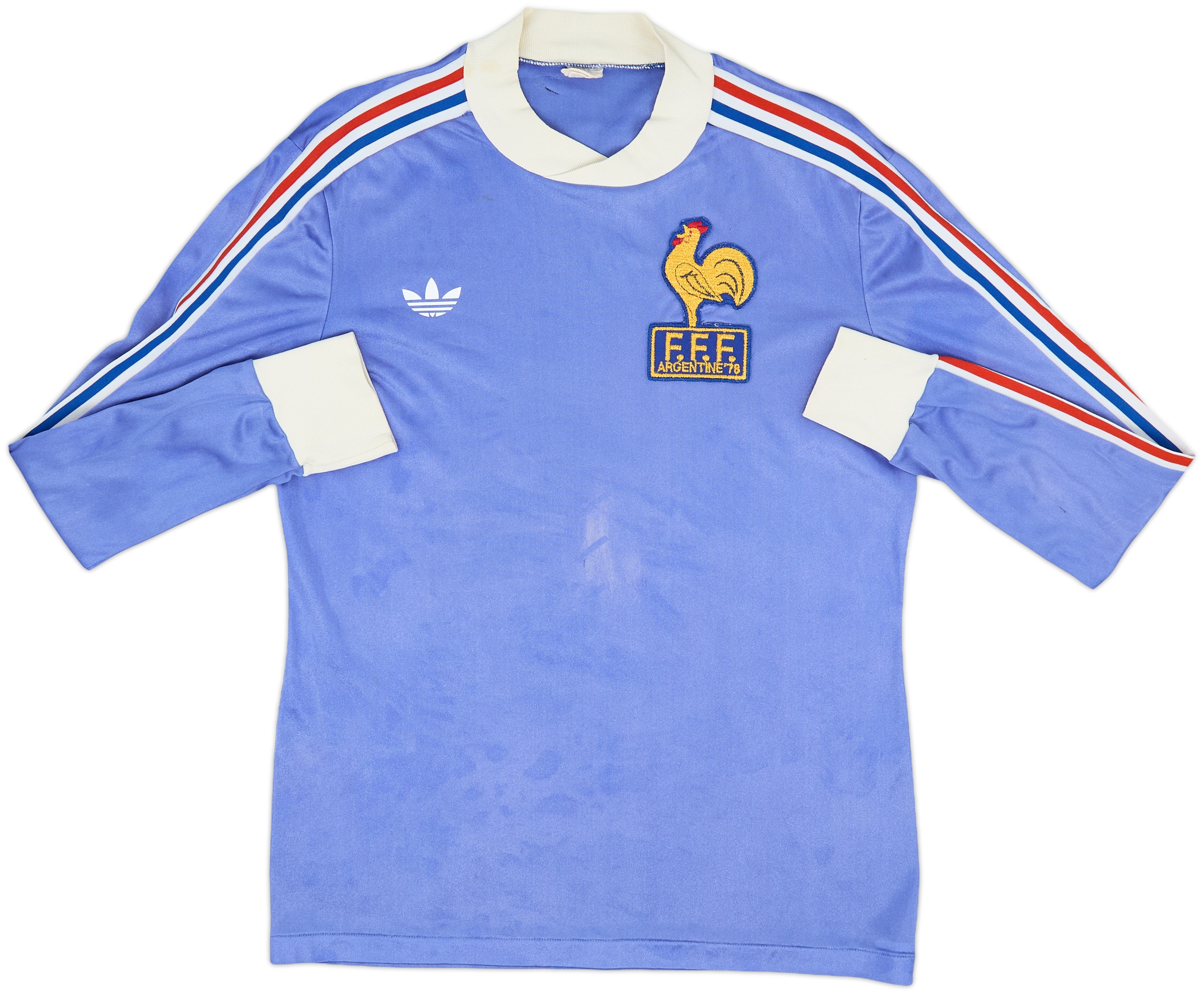1978-80 France World Cup Home L/S Shirt - 4/10 - (M)