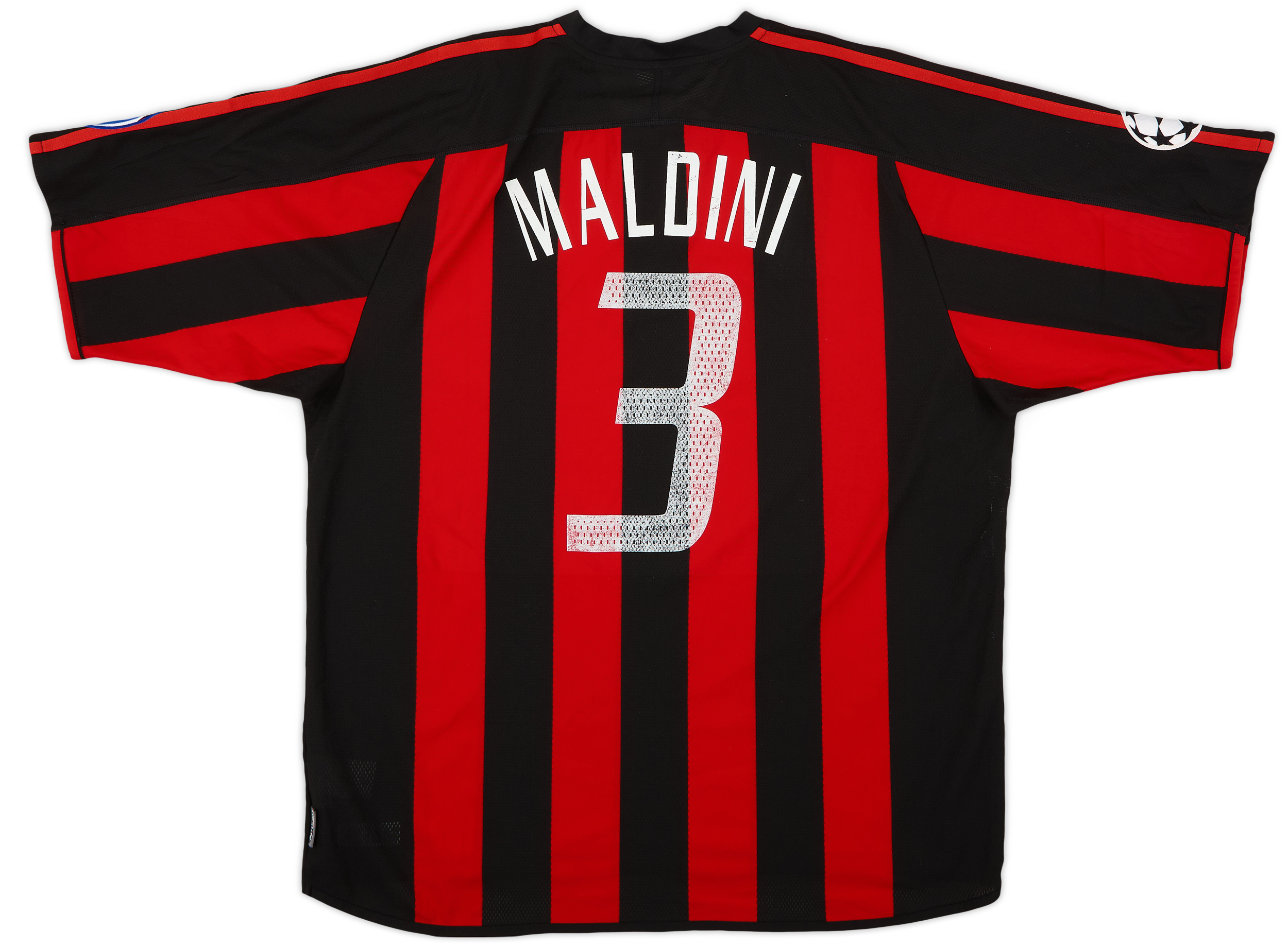 HOME 2006 2007 MALDINI AC MILAN FINAL UCL SHIRT - Retro