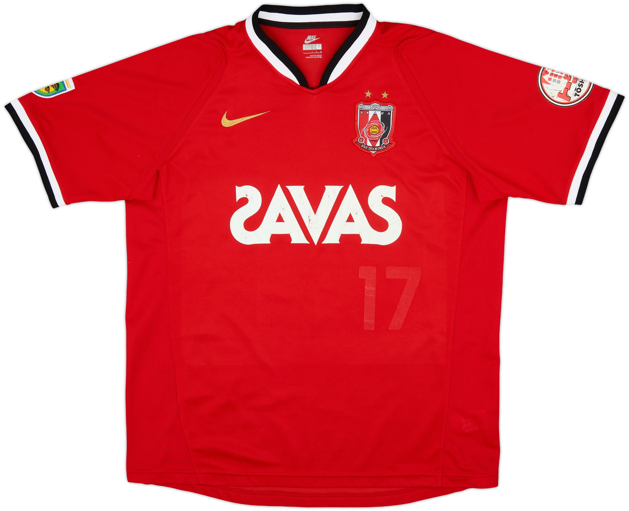 2007 Urawa Red Diamonds Home Shirt Hasebe #17 - 5/10 - (L)