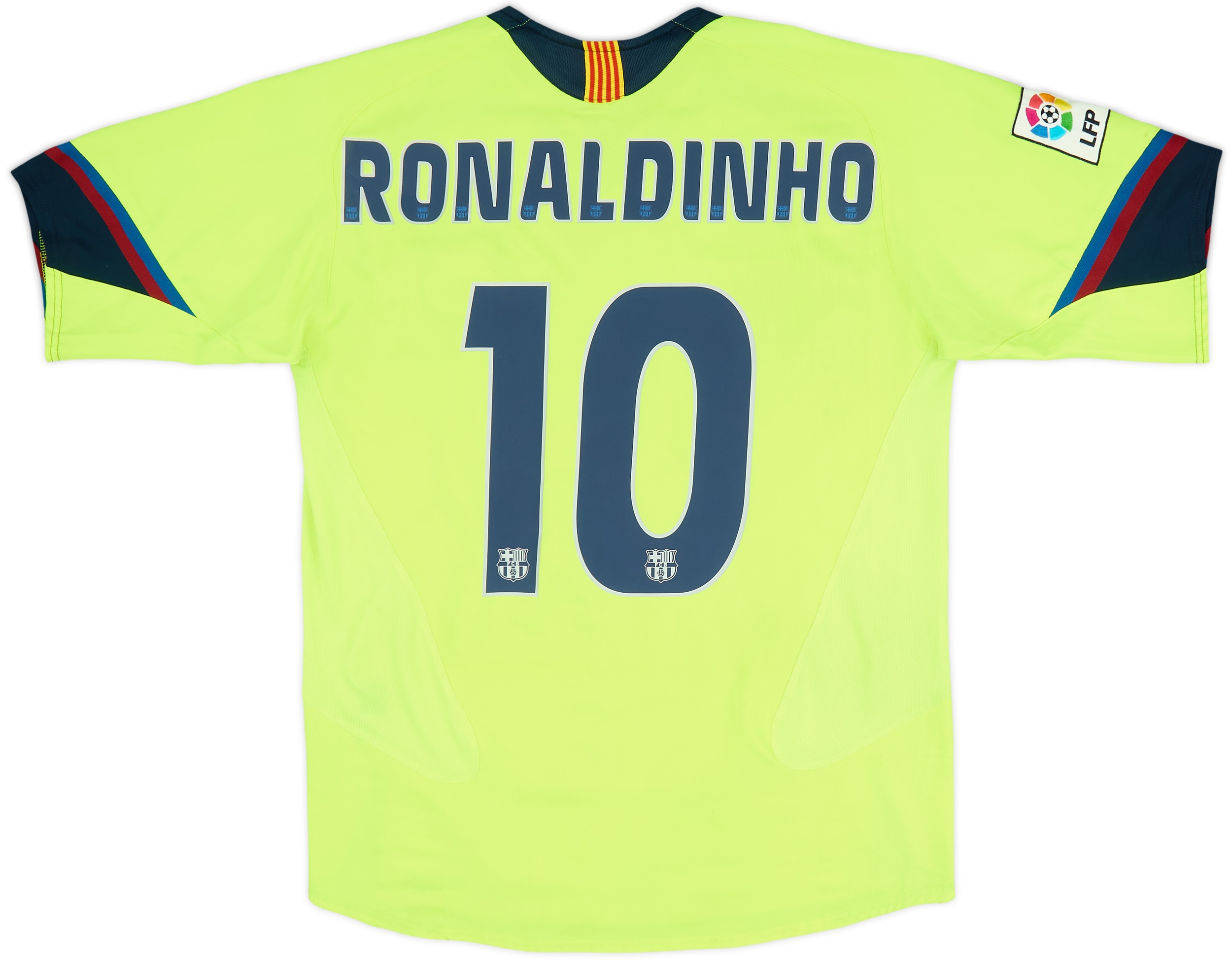 2005-06 Barcelona Away Shirt Ronaldinho #10 - 7/10 - (M)