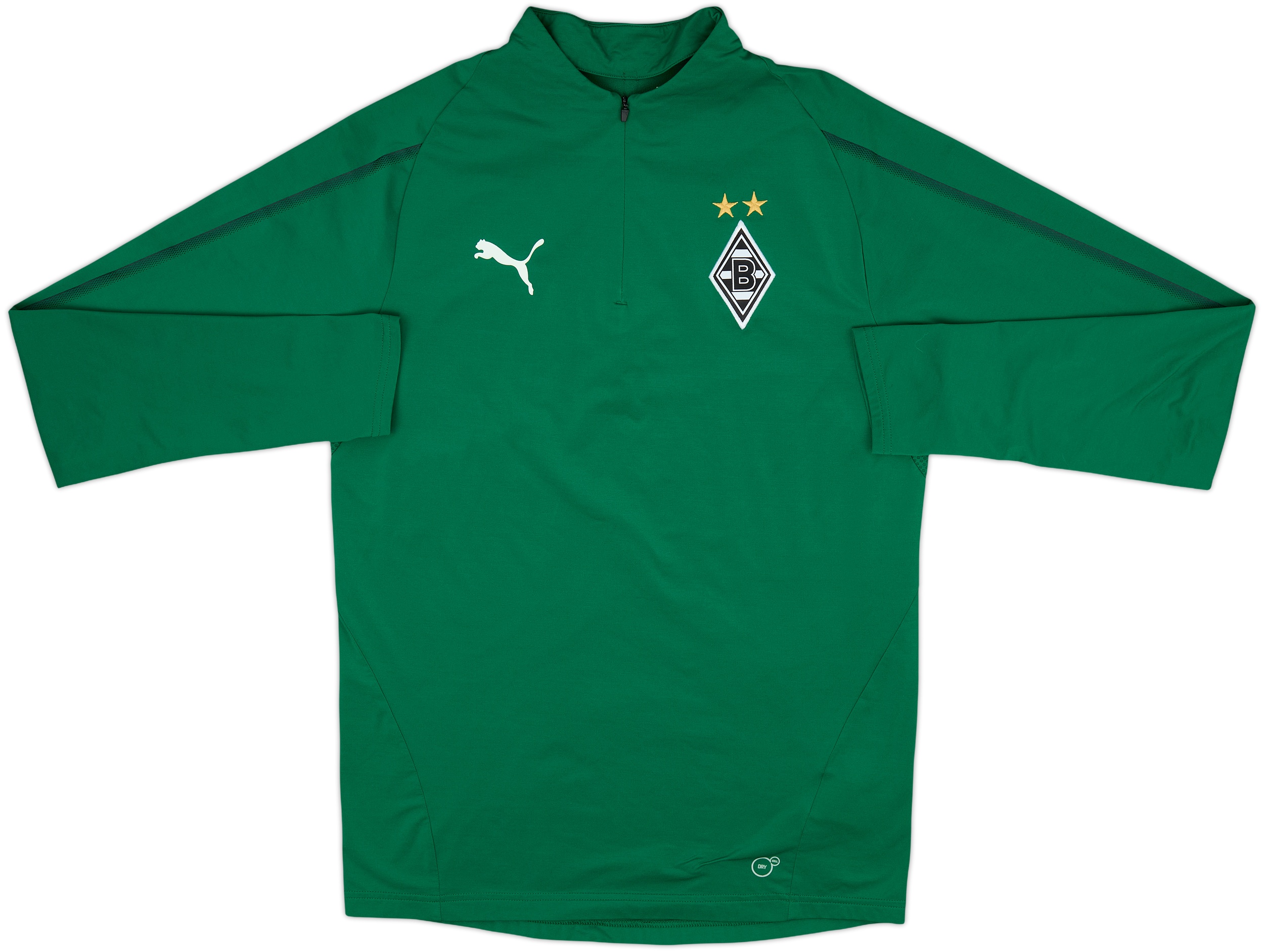 2018-19 Borussia Monchengladbach Puma 1/4 Zip Drill Top - 10/10 - (S)