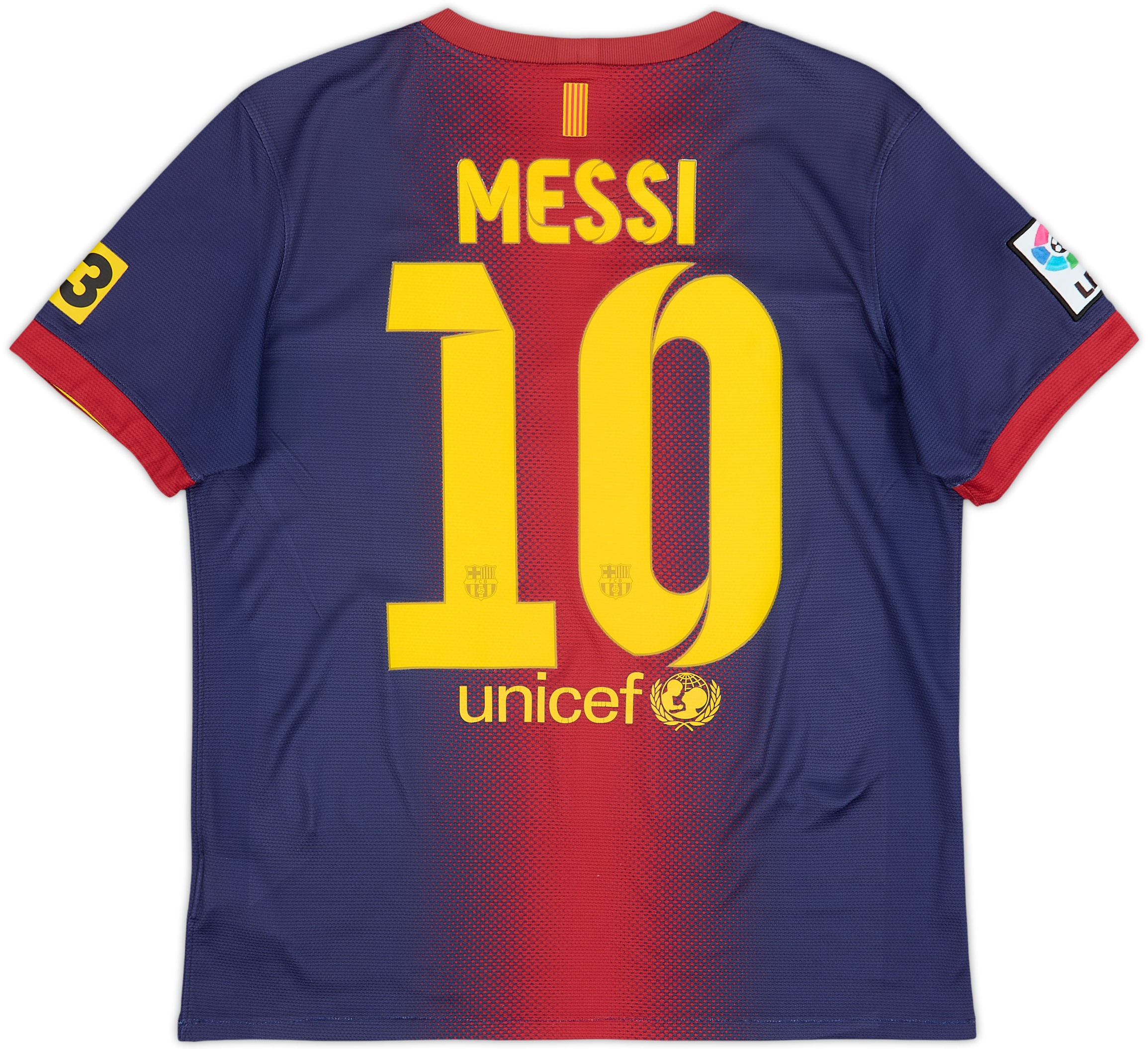 2012-13 Barcelona Home Shirt Messi #10 - 7/10 - (XL.Boys)
