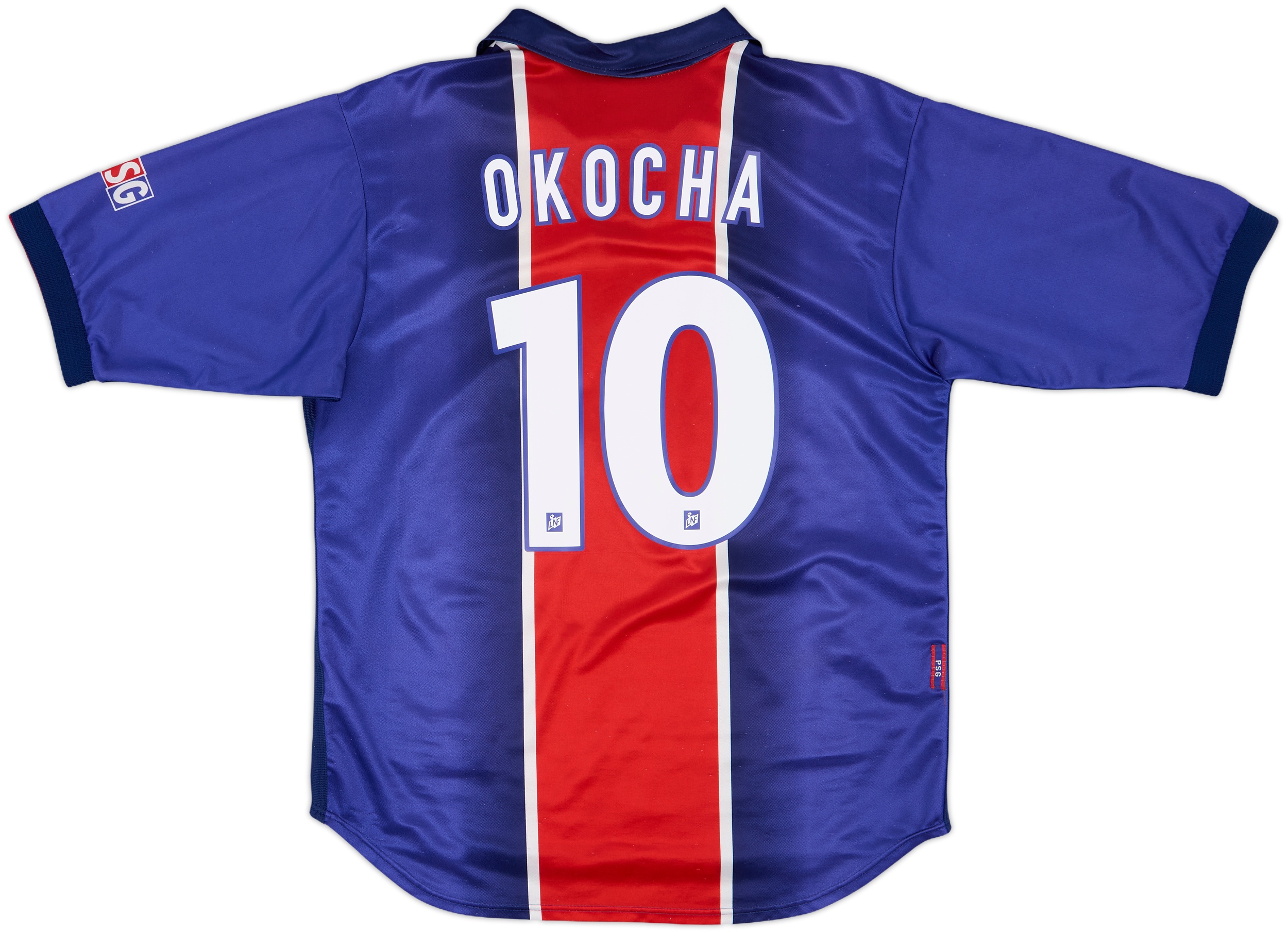 1998-99 Paris Saint-Germain Home Shirt Okocha #10 - 8/10 - (M)