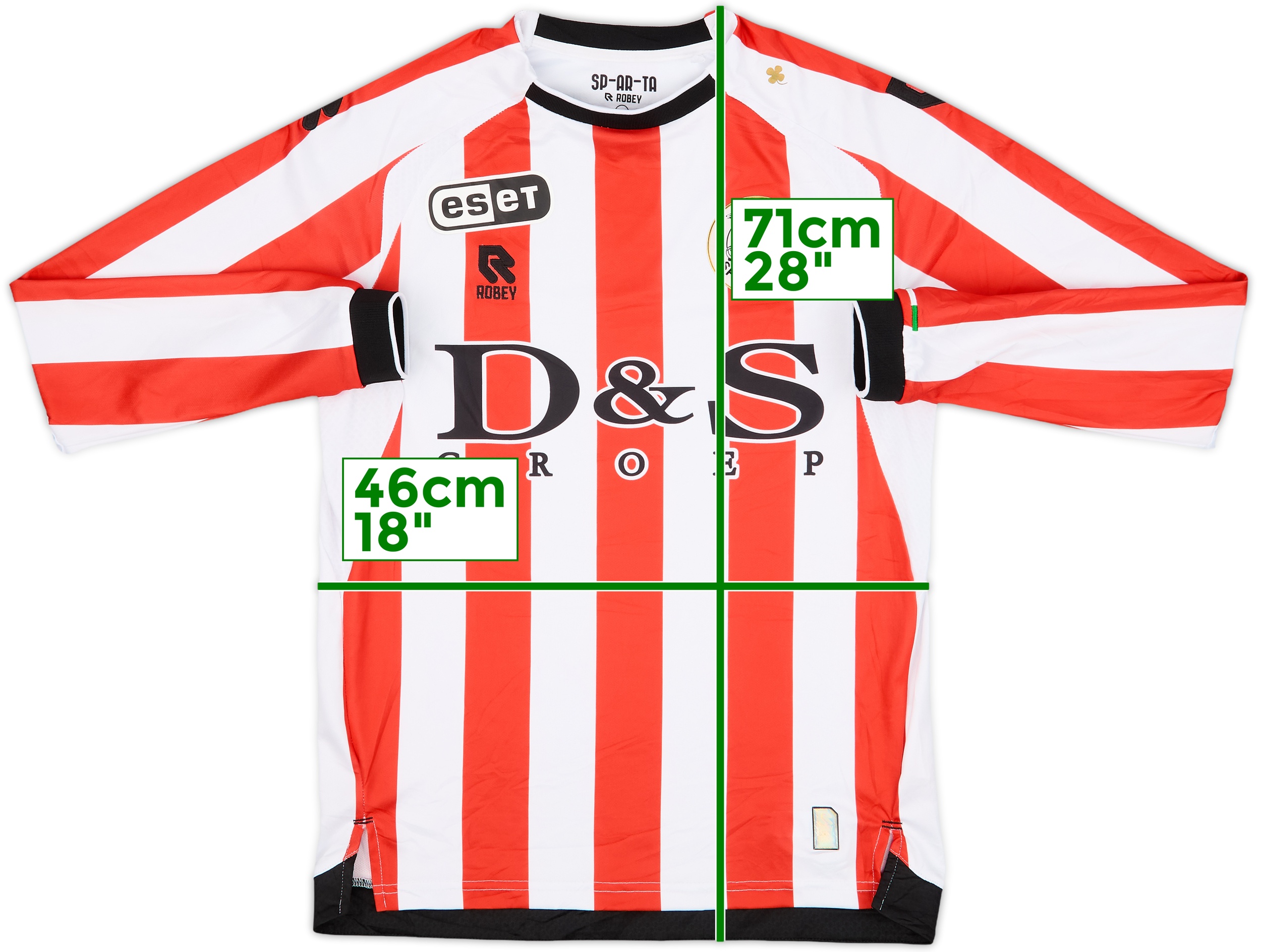 2021-22 Sparta Rotterdam Home L/S Shirt - 8/10 - (S)