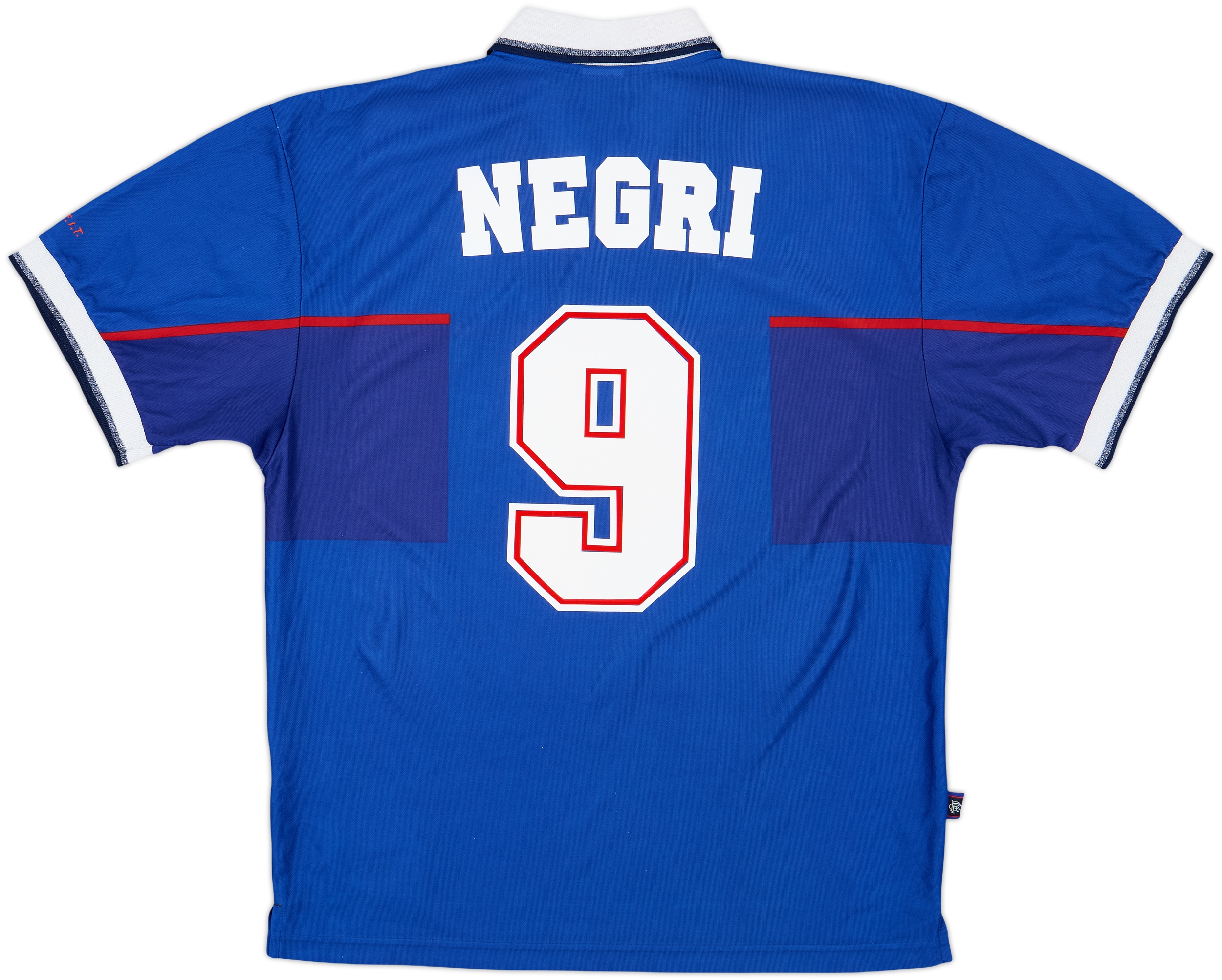 1997-99 Rangers Home Shirt Negri #9 - 8/10 - (L)