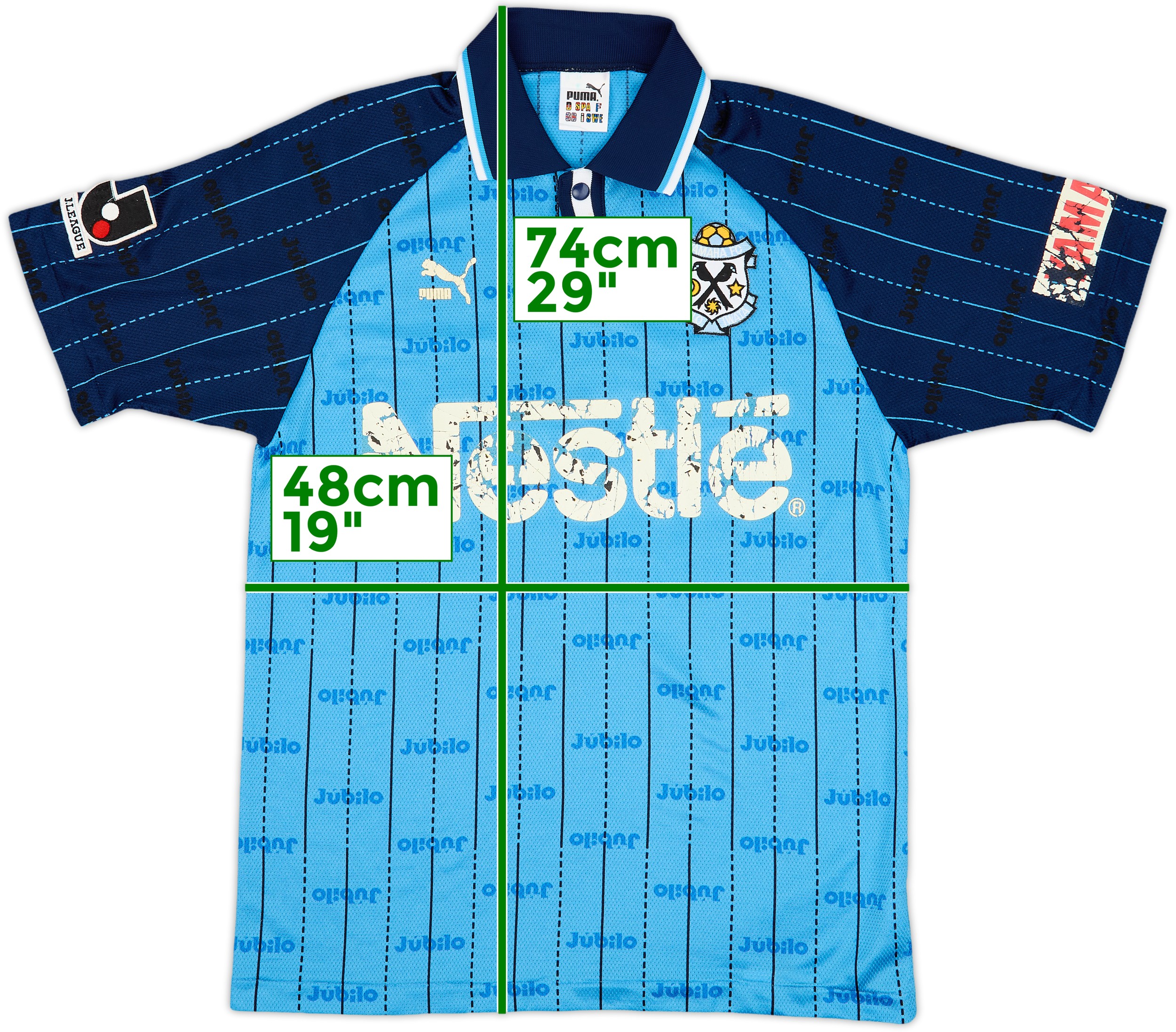 Jubilo Iwata サッカーシャツ 90年代　サイズＬ Jubilo Iwata サッカーシャツ 90年代 サイズL