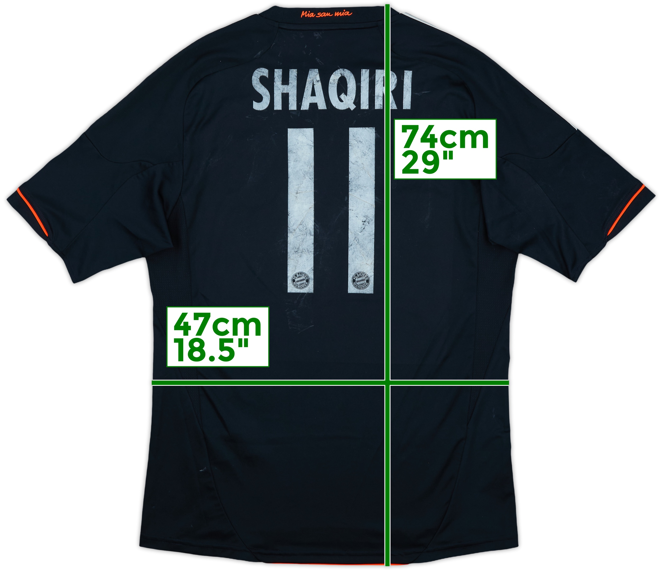 2012-13 Bayern Munich Third Shirt Shaqiri #11 - 4/10 - (M)